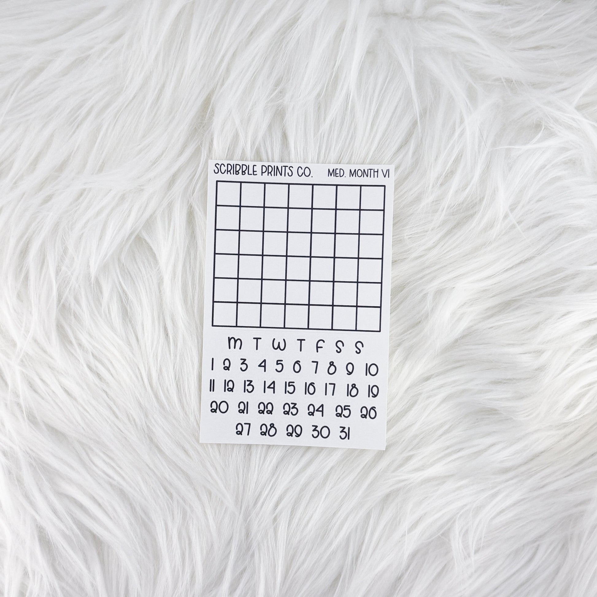 Medium Monthly V1 // Matte Journal Stickers