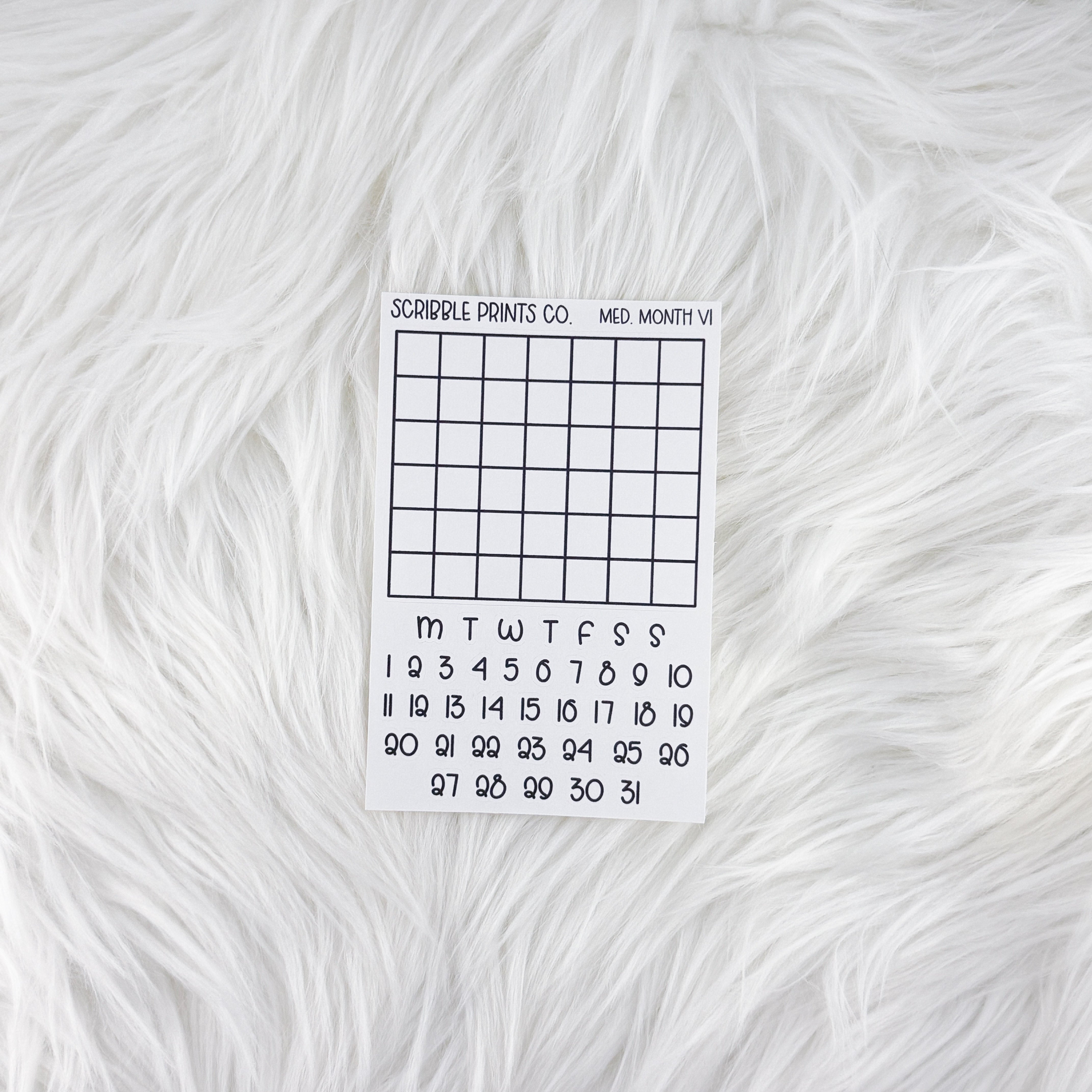 Medium Monthly V1 // Matte Journal Stickers