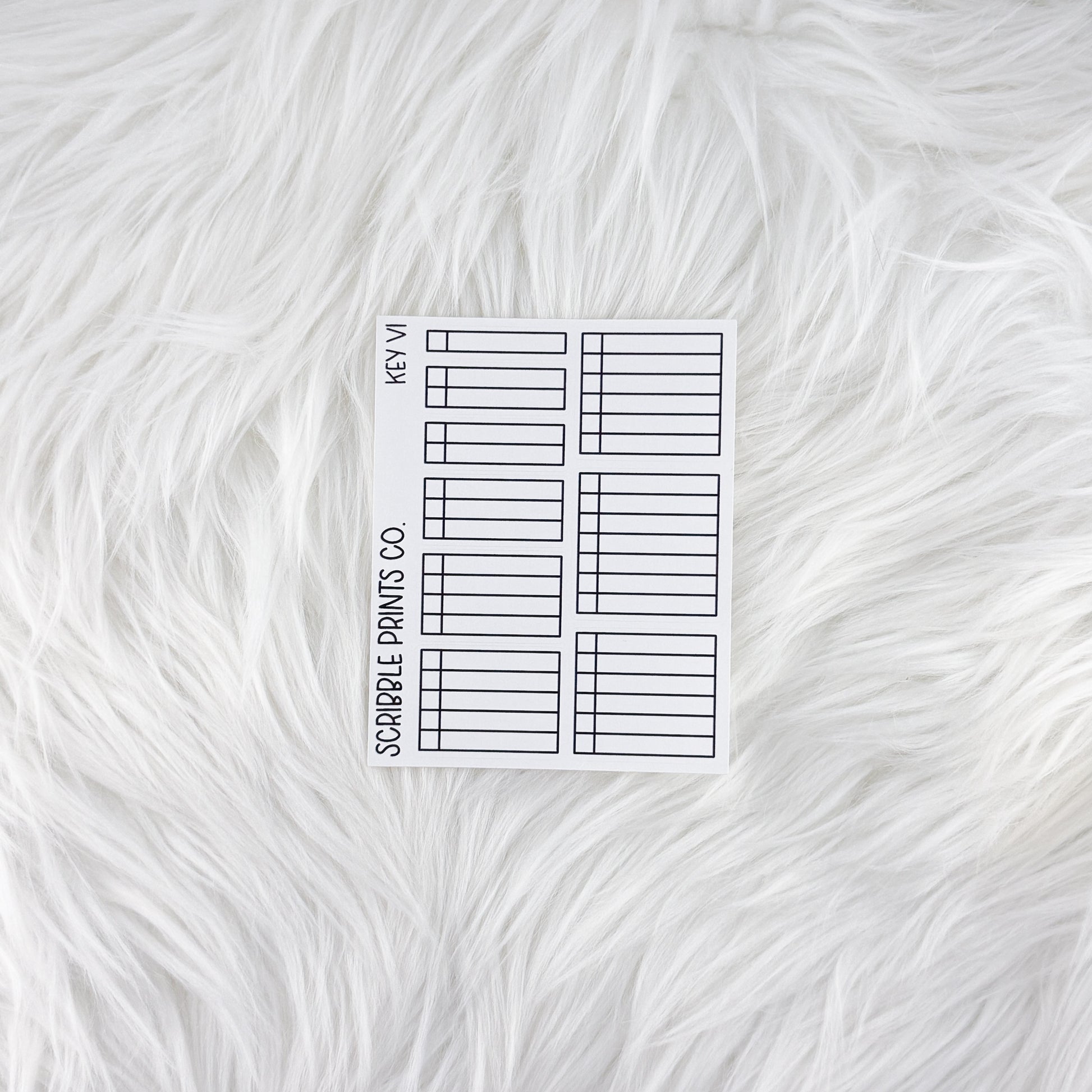 Key V1 // Matte Reading Journal Stickers