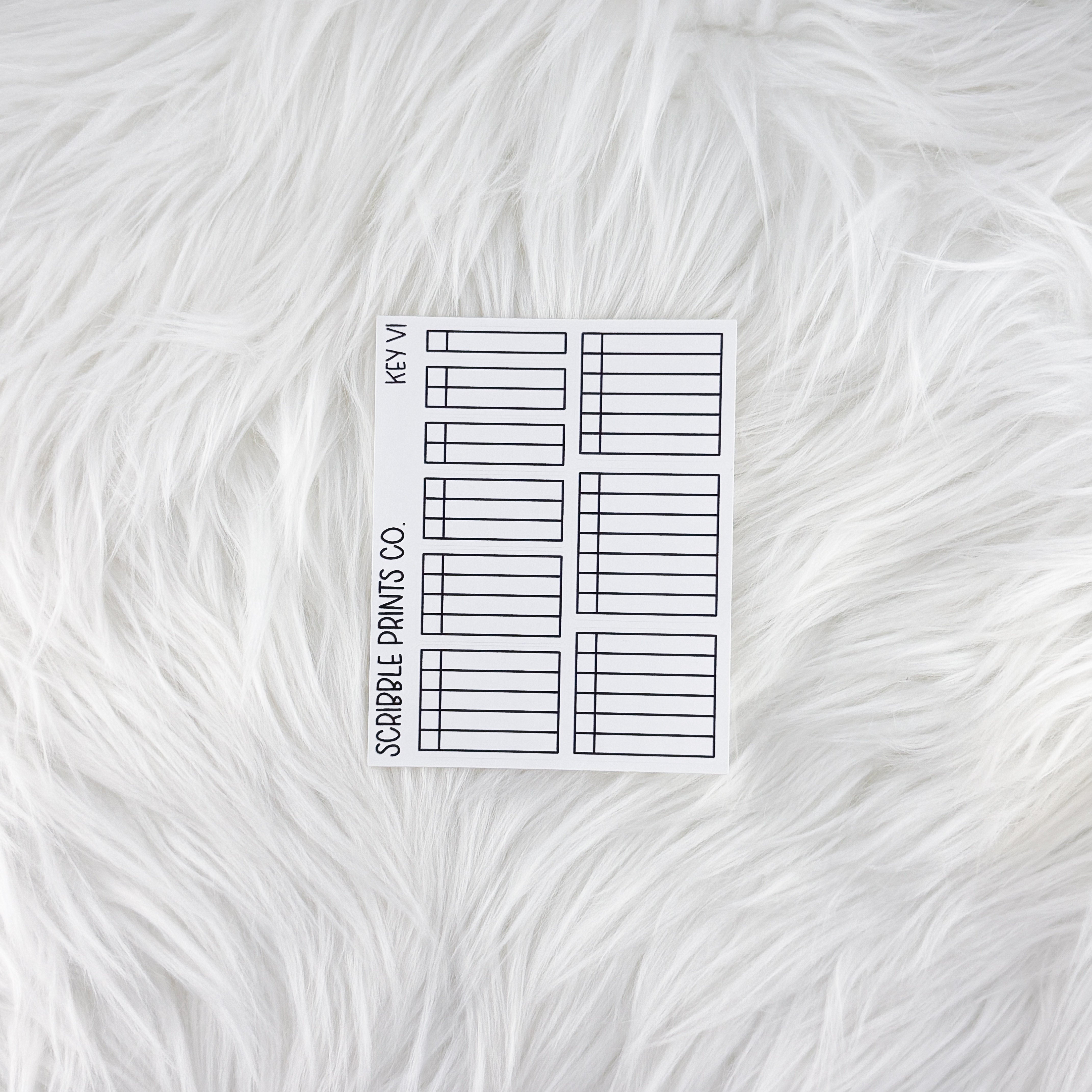 Key V1 // Matte Reading Journal Stickers