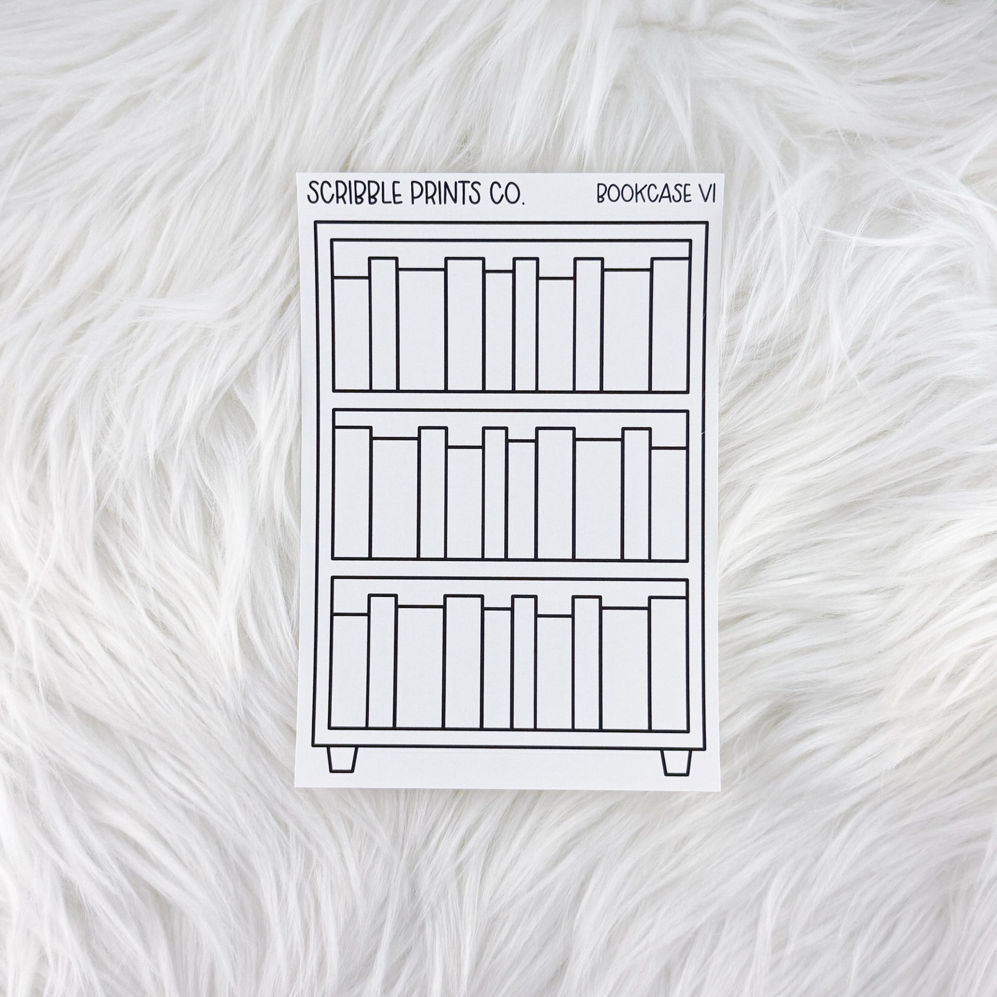 Bookcase V1 // Matte Reading Journal Stickers