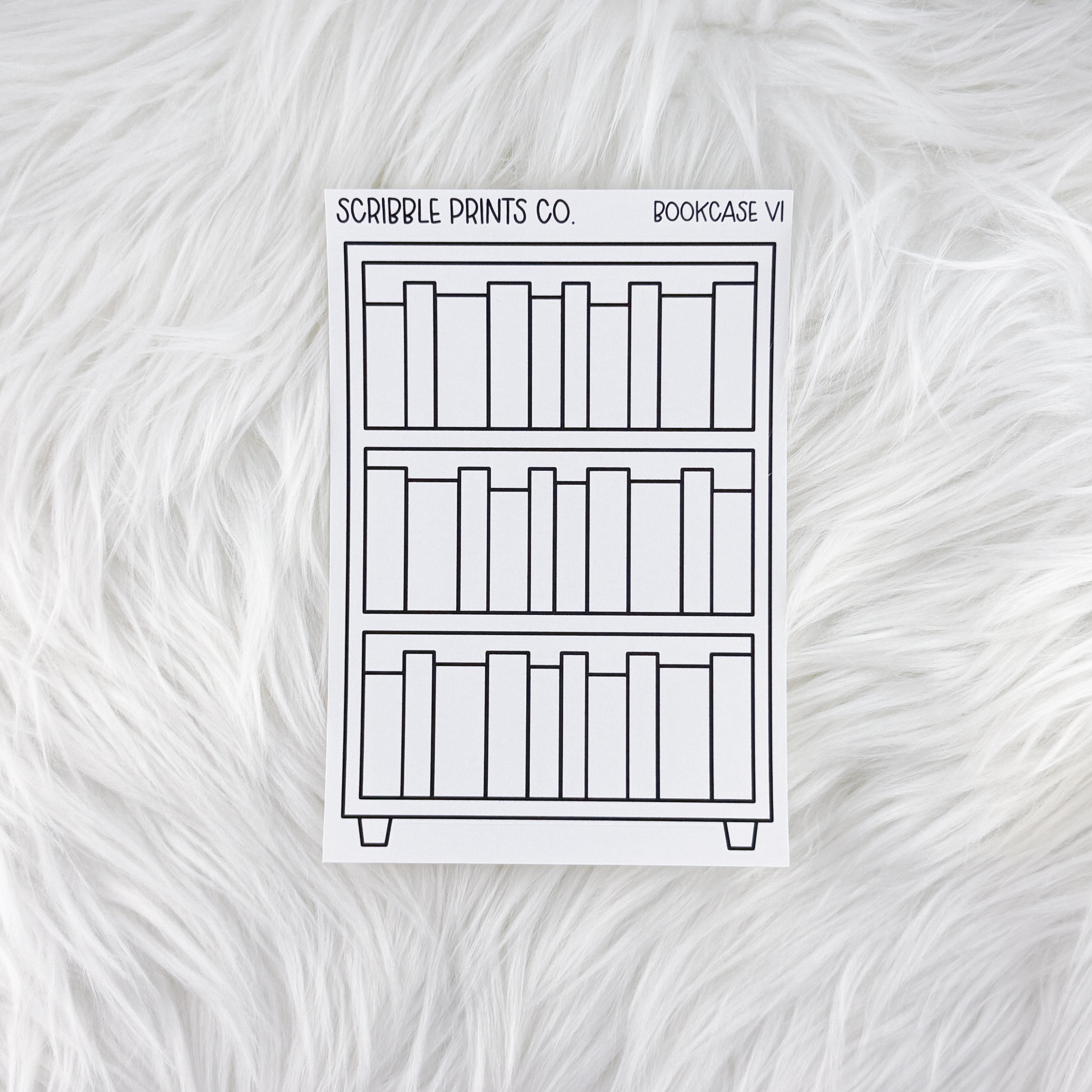 Bookcase V1 // Matte Reading Journal Stickers