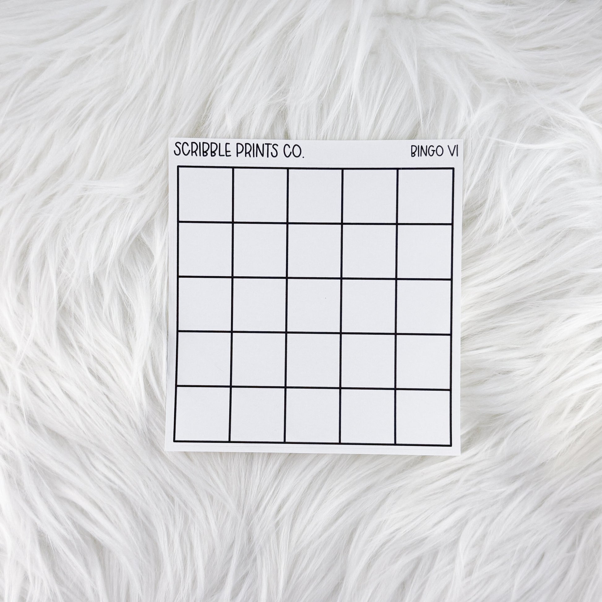 Bingo V1 // Matte Reading Journal Stickers