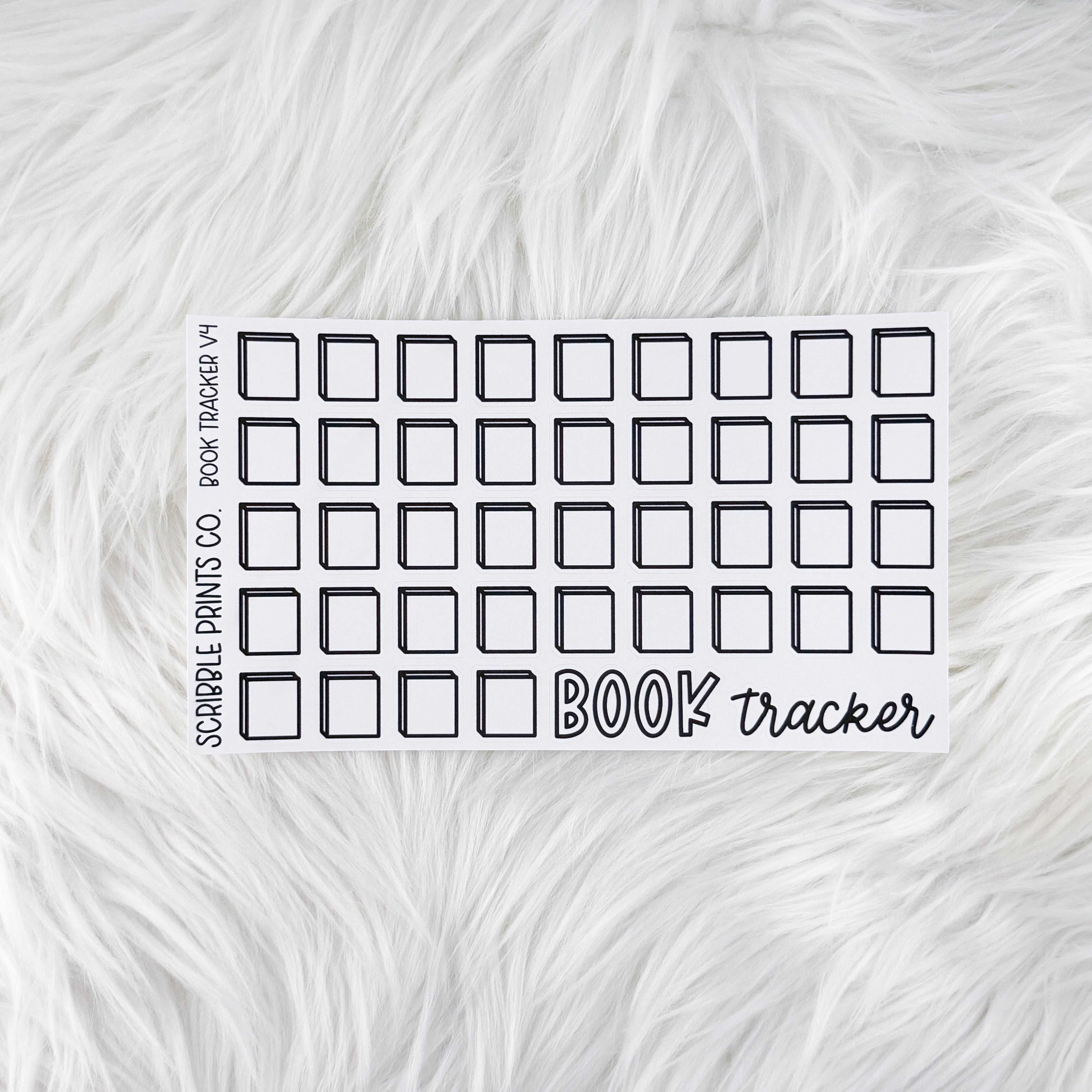 Book Tracker V4 // Matte Reading Journal Stickers – Scribble Prints Co.