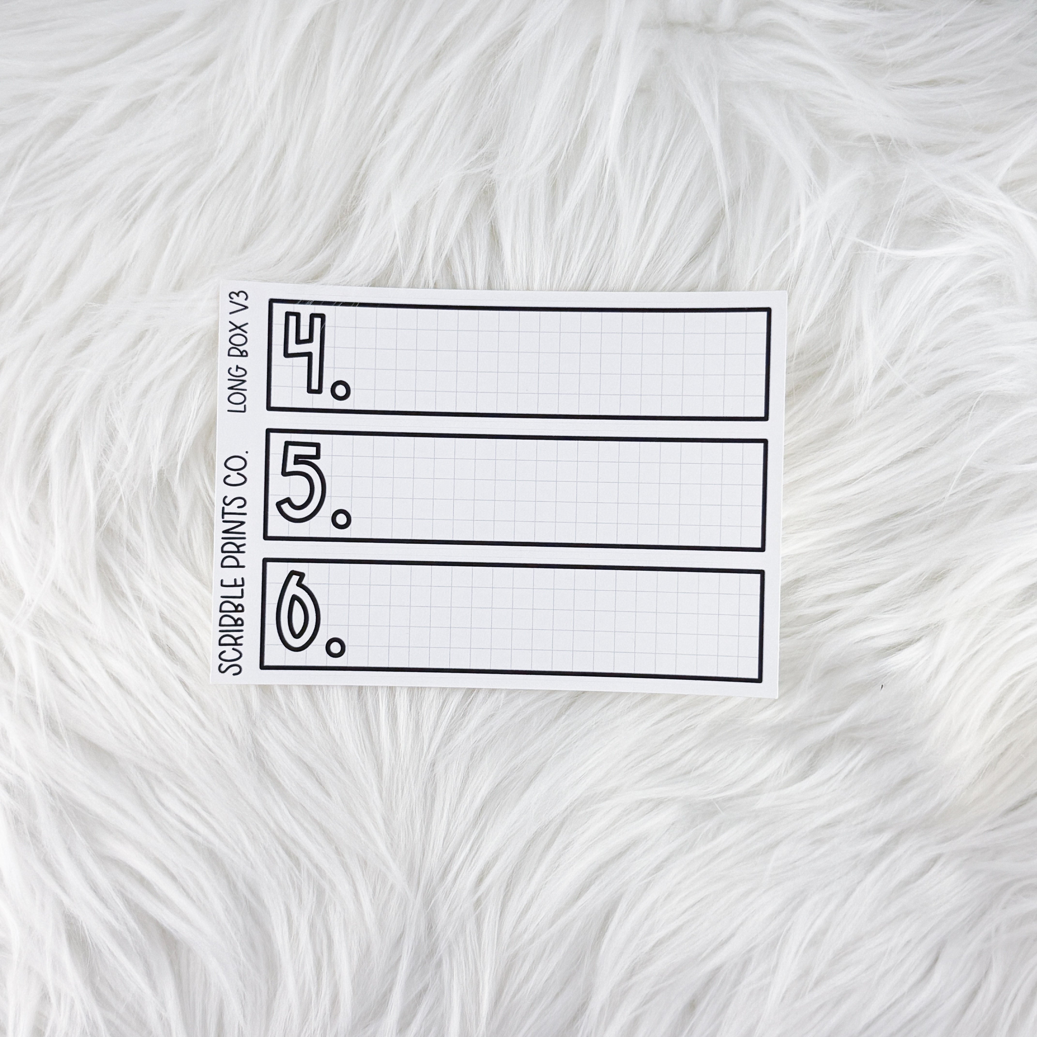 Long Box v2+3 // Matte Reading Journal Stickers