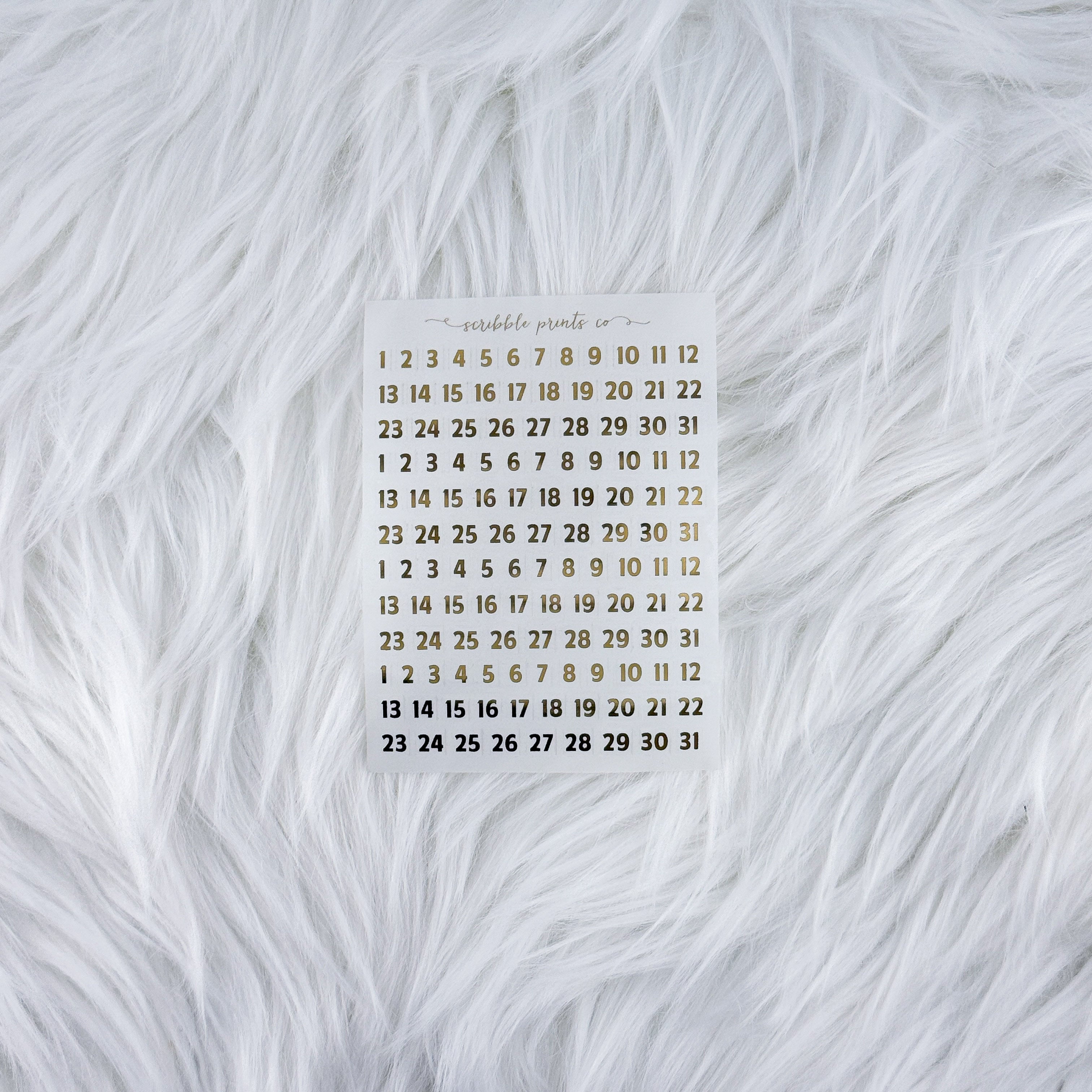 Date Squares // Foil