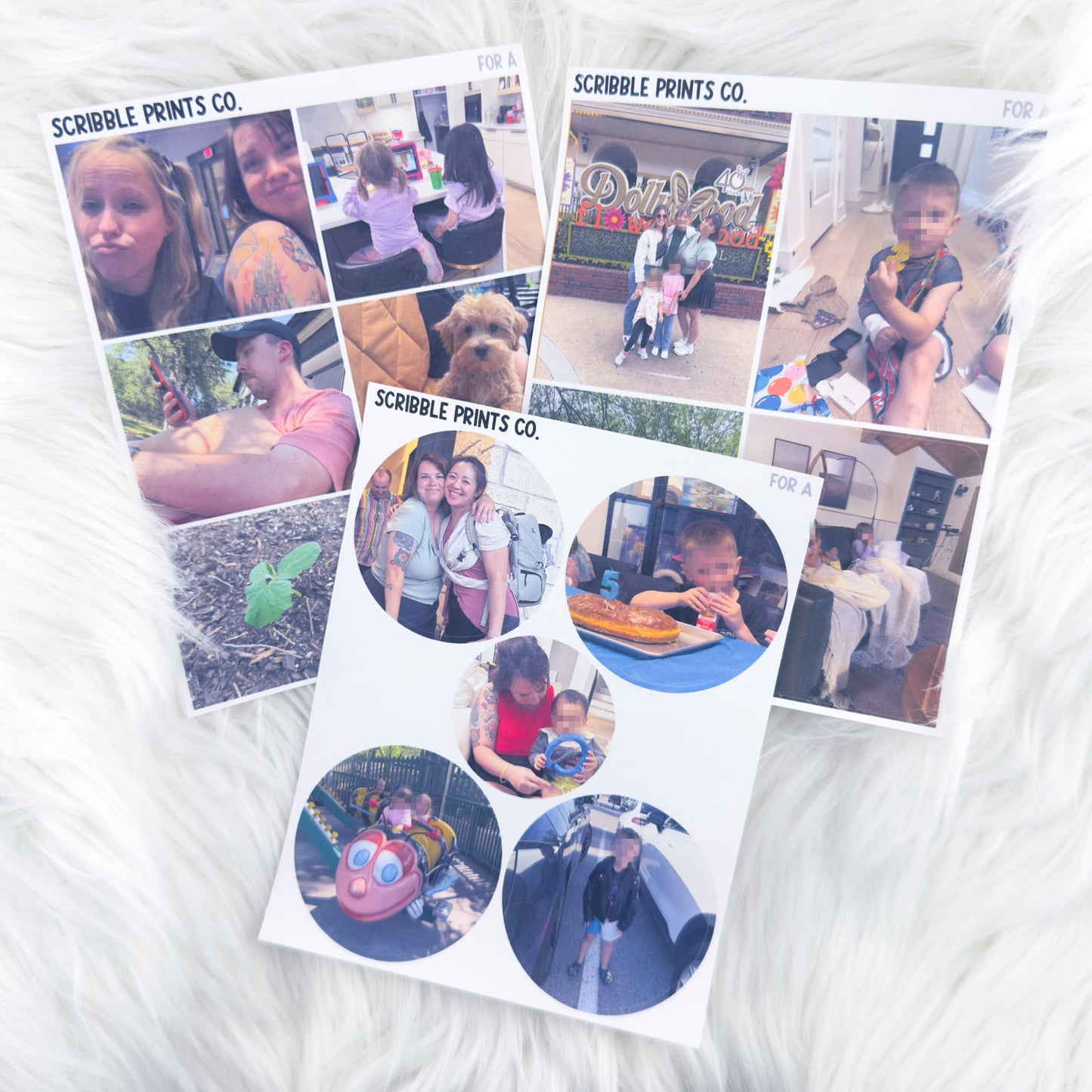 Custom Photo Stickers – Planner & Journal Sheets | Matte or Glossy