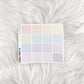 Classic Rainbow Stickers for Hobonichi Cousin | Multicolor Functional Planner Stickers