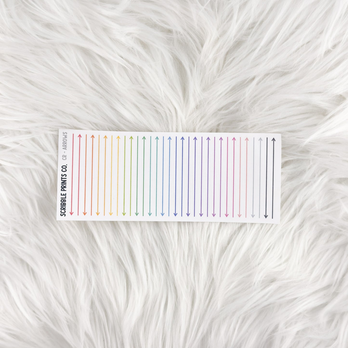 Classic Rainbow Stickers for Hobonichi Cousin | Multicolor Functional Planner Stickers