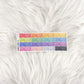 Classic Rainbow Stickers for Hobonichi Cousin | Multicolor Functional Planner Stickers