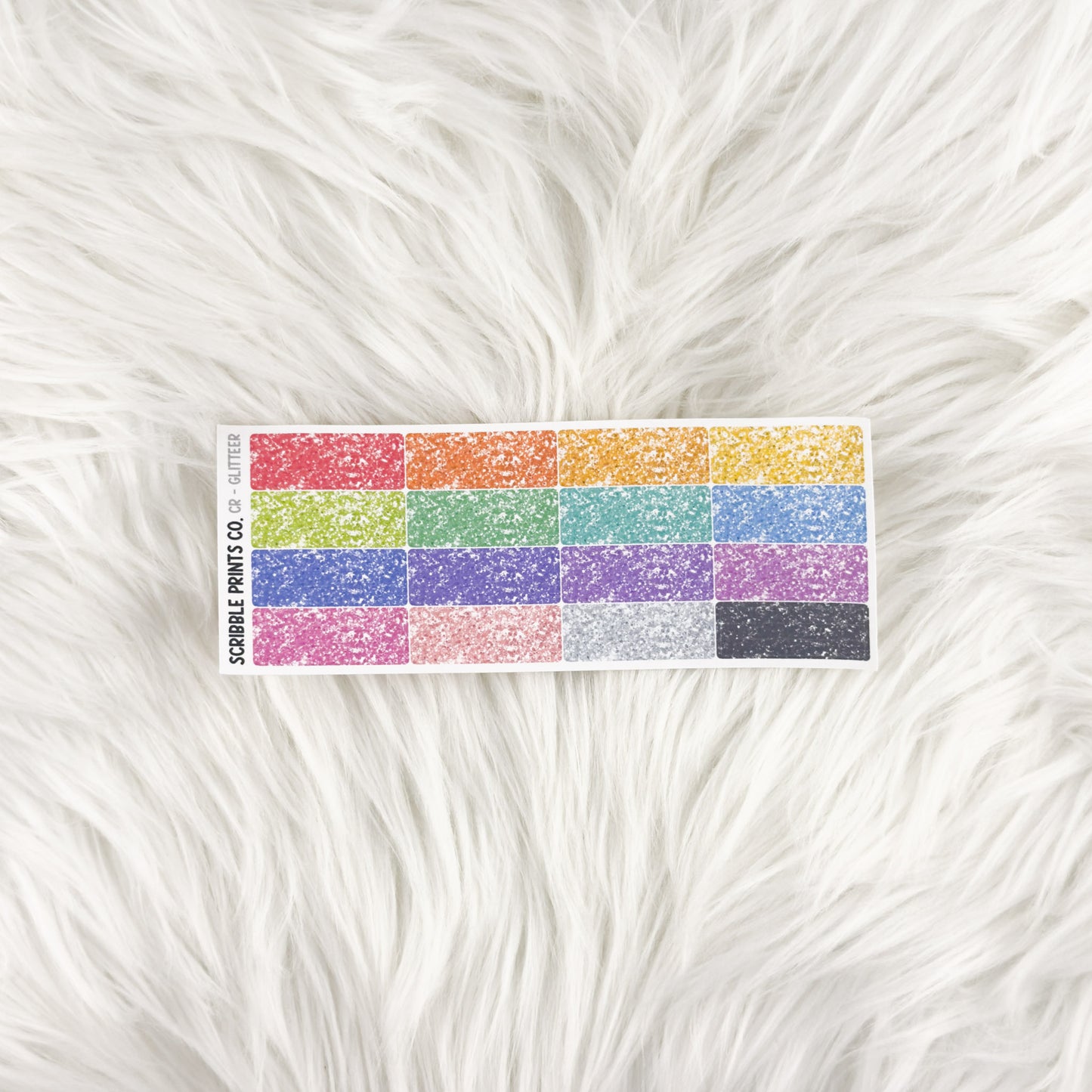 Classic Rainbow Stickers for Hobonichi Cousin | Multicolor Functional Planner Stickers