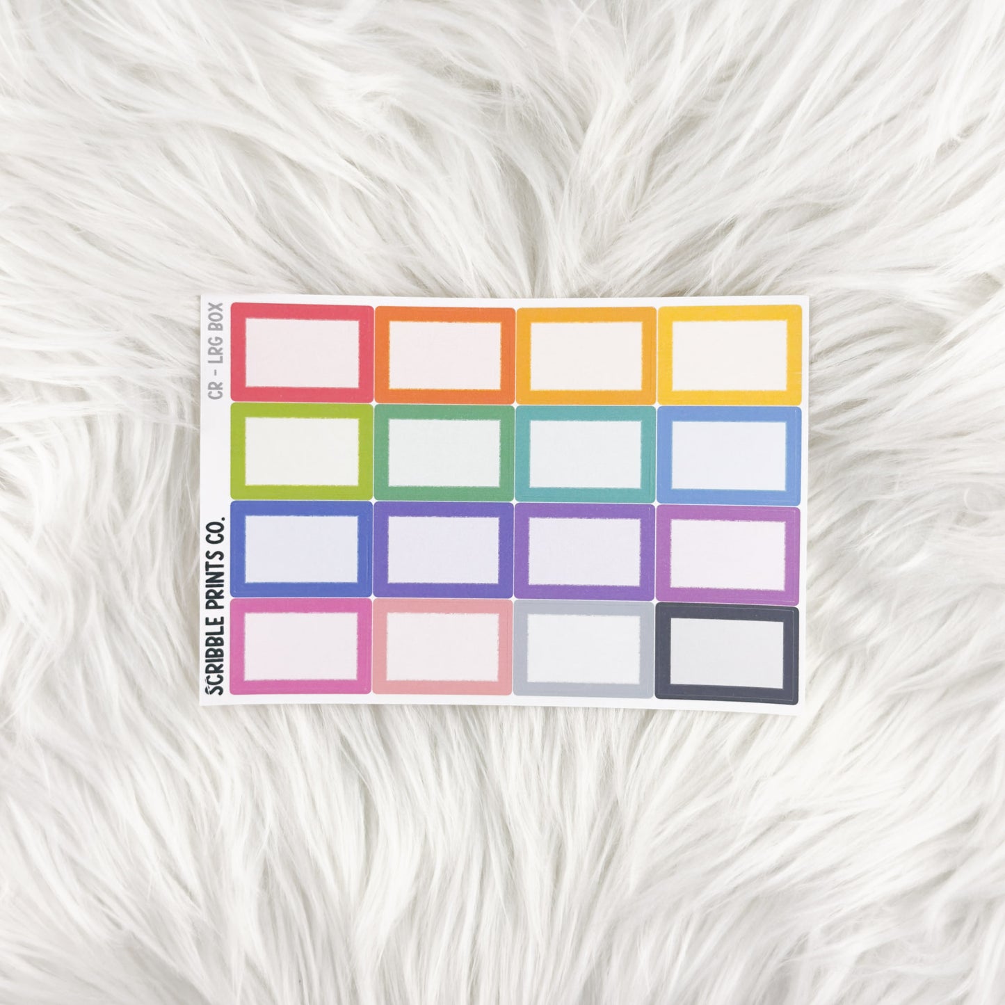 Classic Rainbow Stickers for Hobonichi Cousin | Multicolor Functional Planner Stickers