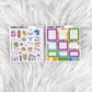 Poolside – Matte Hobonichi Cousin Monthly Sticker Kit