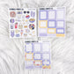 Beach Picnic – Matte Hobonichi Cousin Weekly Sticker Kit