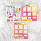 Heatwave – Matte Hobonichi Cousin Weekly Sticker Kit