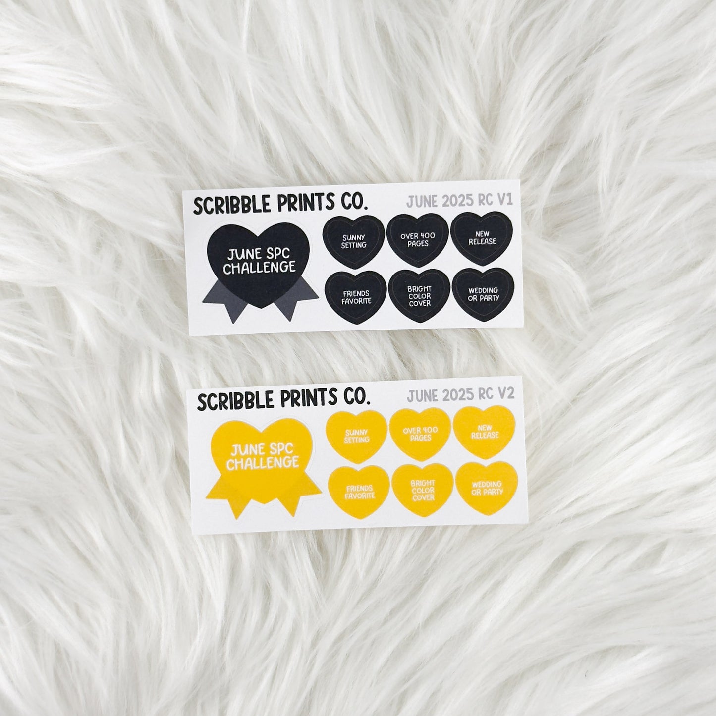 June 2025 Reading Challenge | Matte Reading Journal Stickers