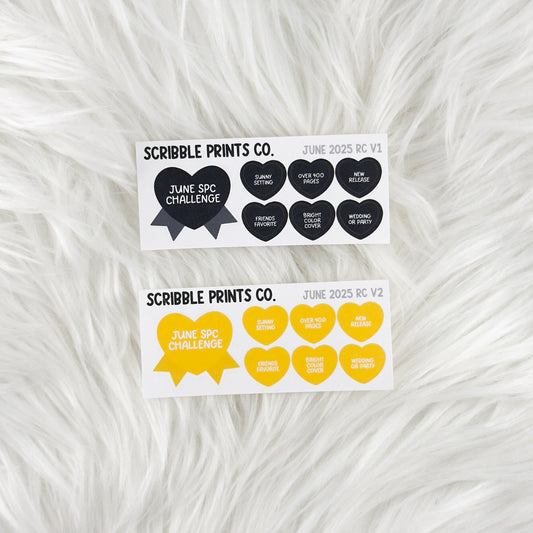June 2025 Reading Challenge | Matte Reading Journal Stickers