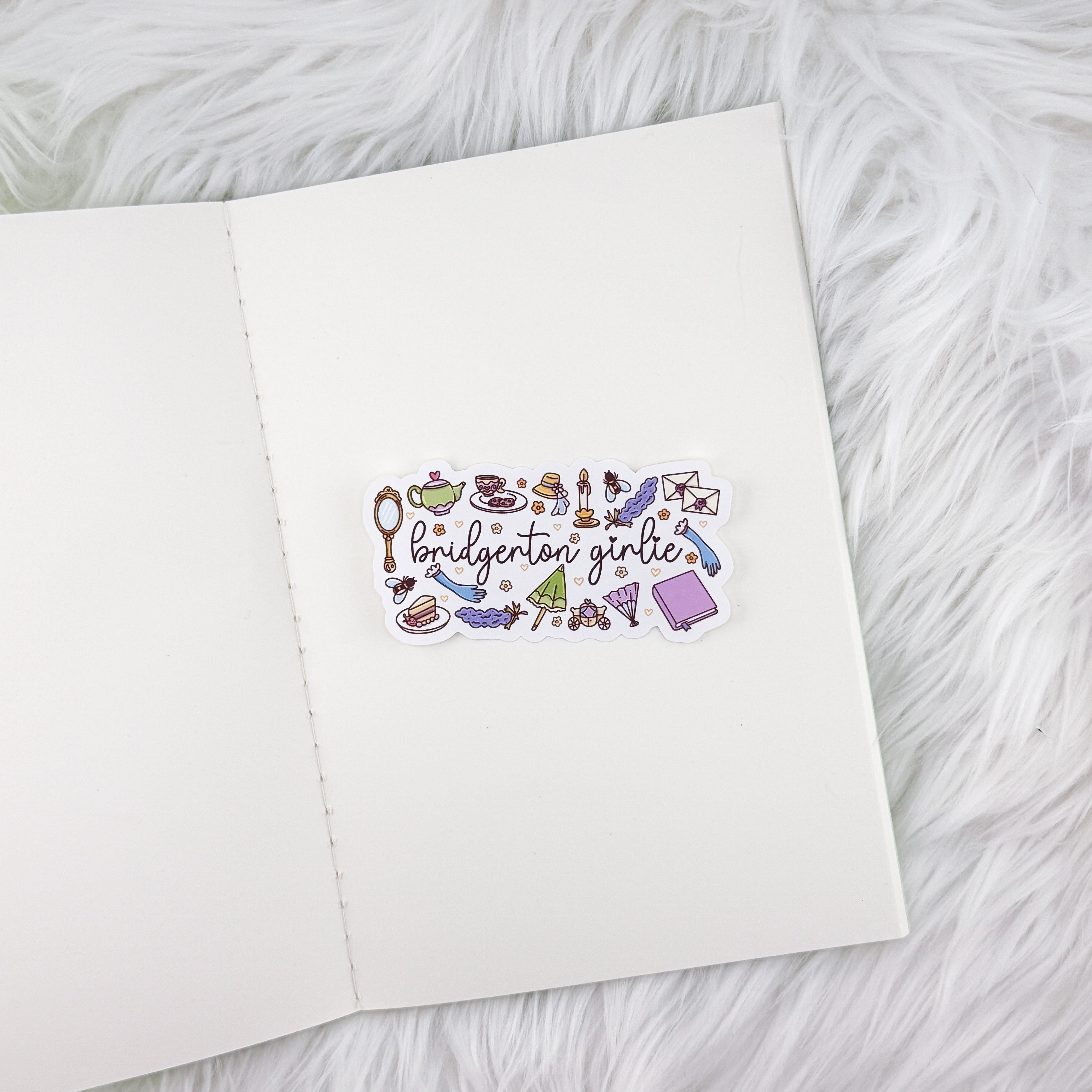 Society Girlie // Large Matte Deco Sticker for Journals