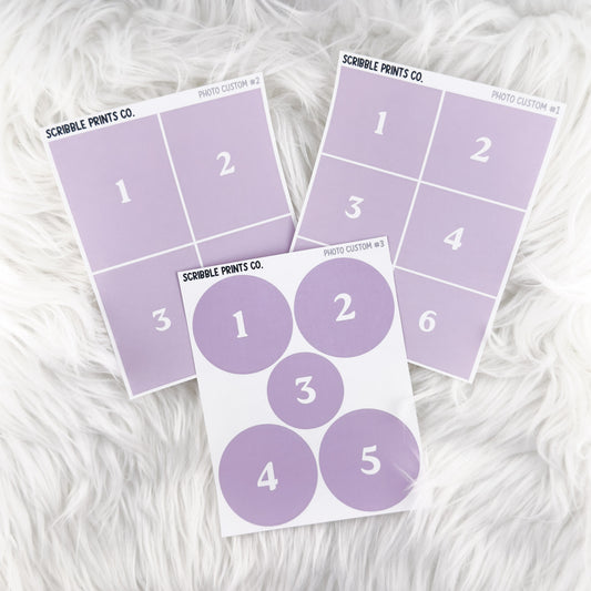 Custom Photo Stickers – Planner & Journal Sheets | Matte or Glossy