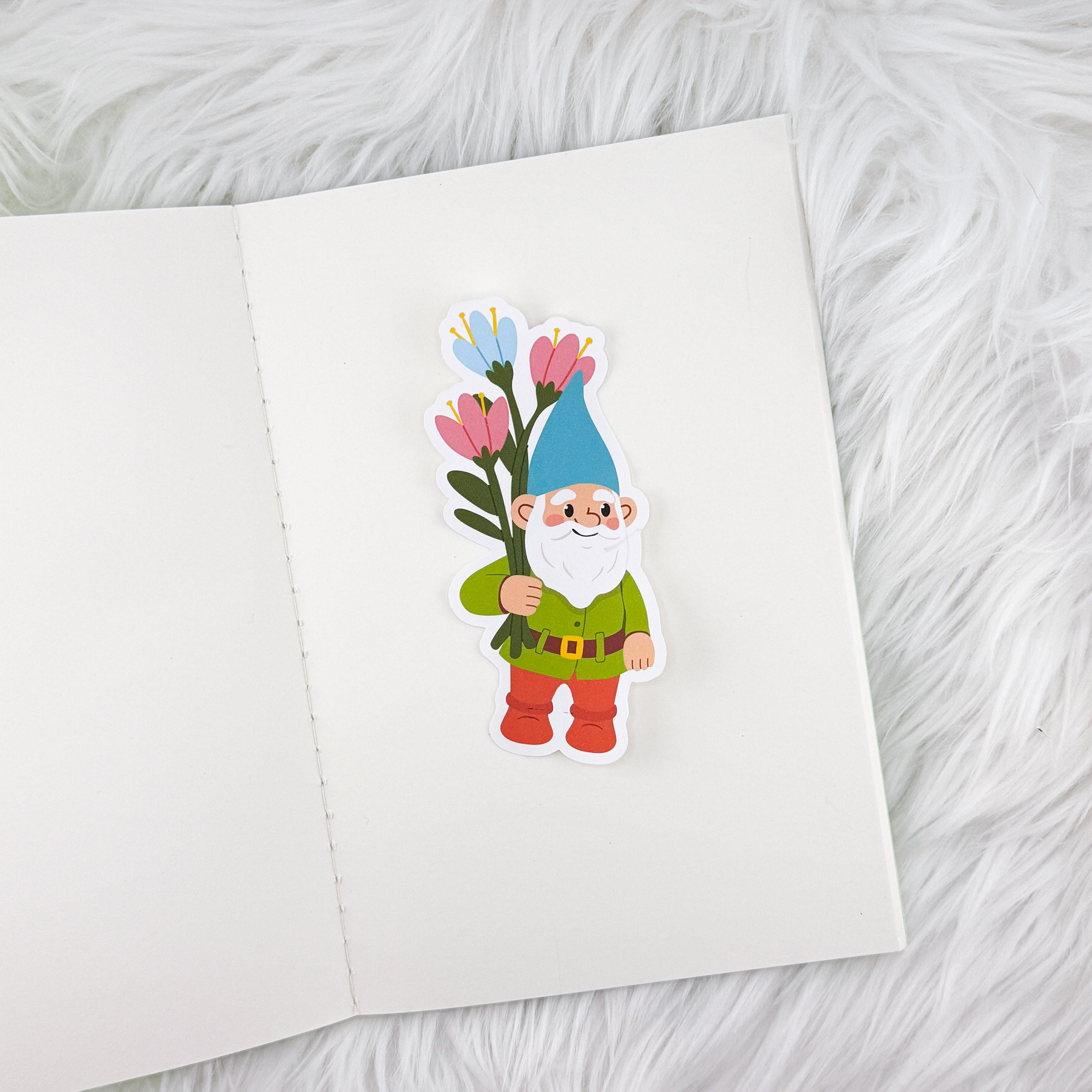 Gnome // Large Matte Deco Sticker for Journals