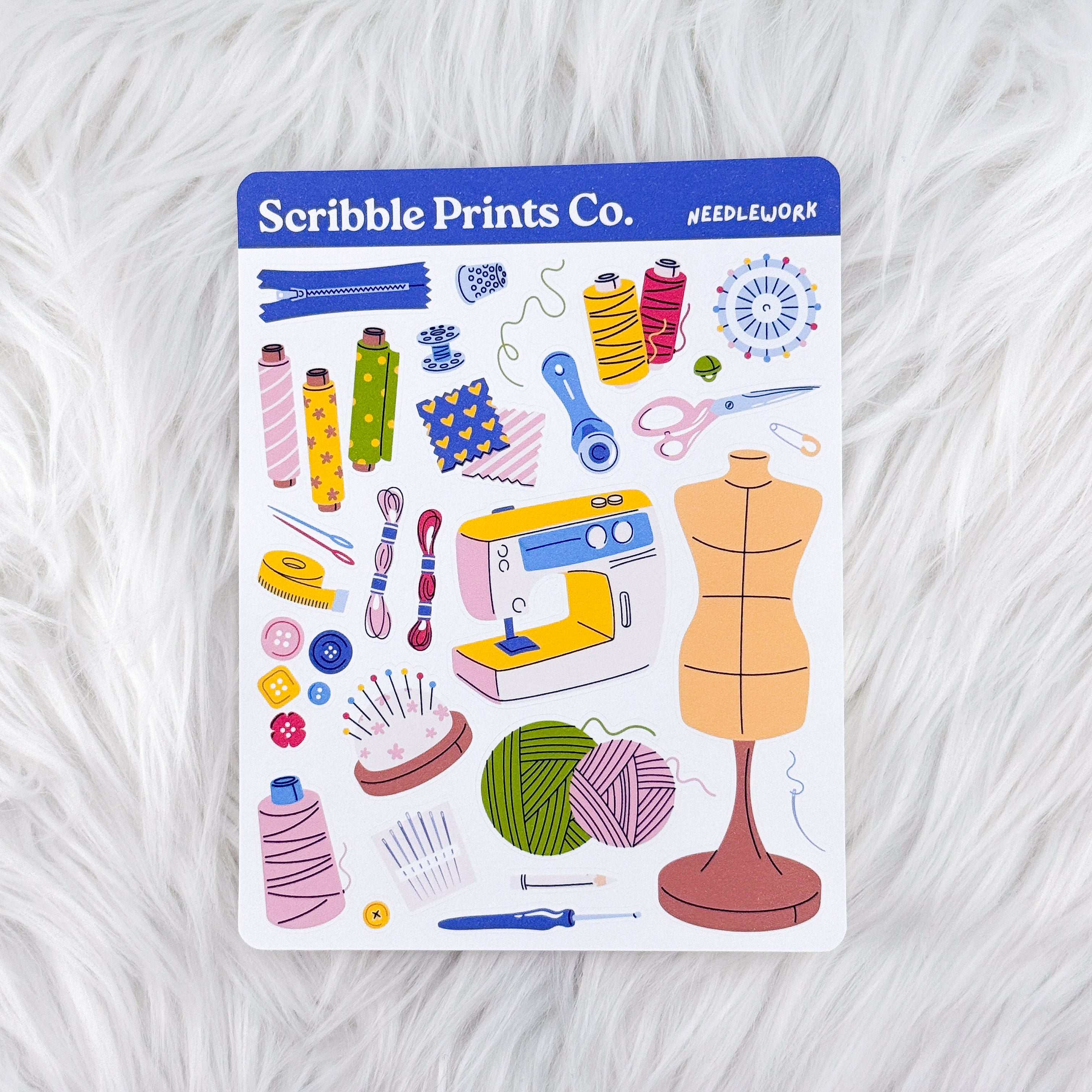 Needlework – Deco // Matte Journal Stickers