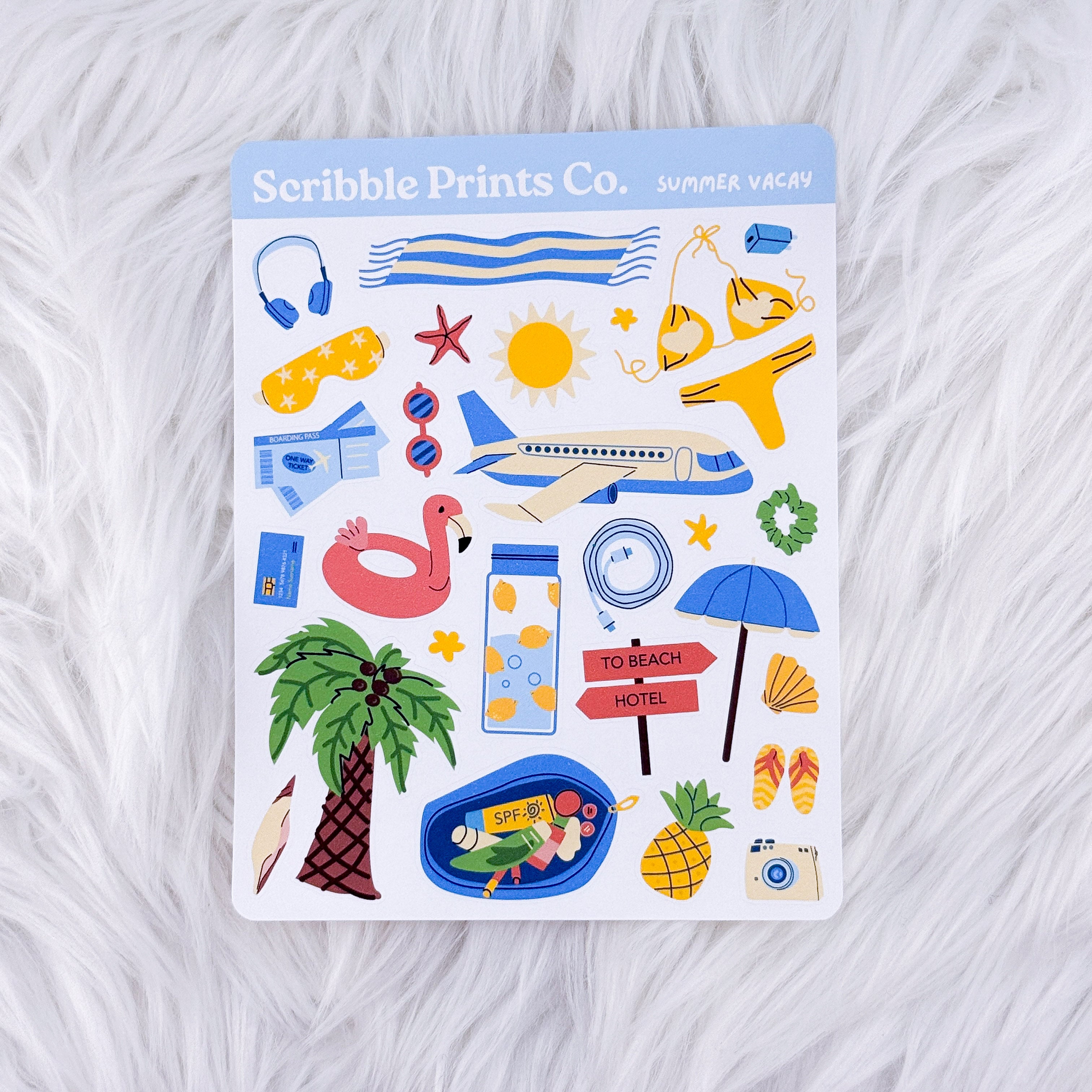 Summer Vacay – Deco // Matte Journal Stickers