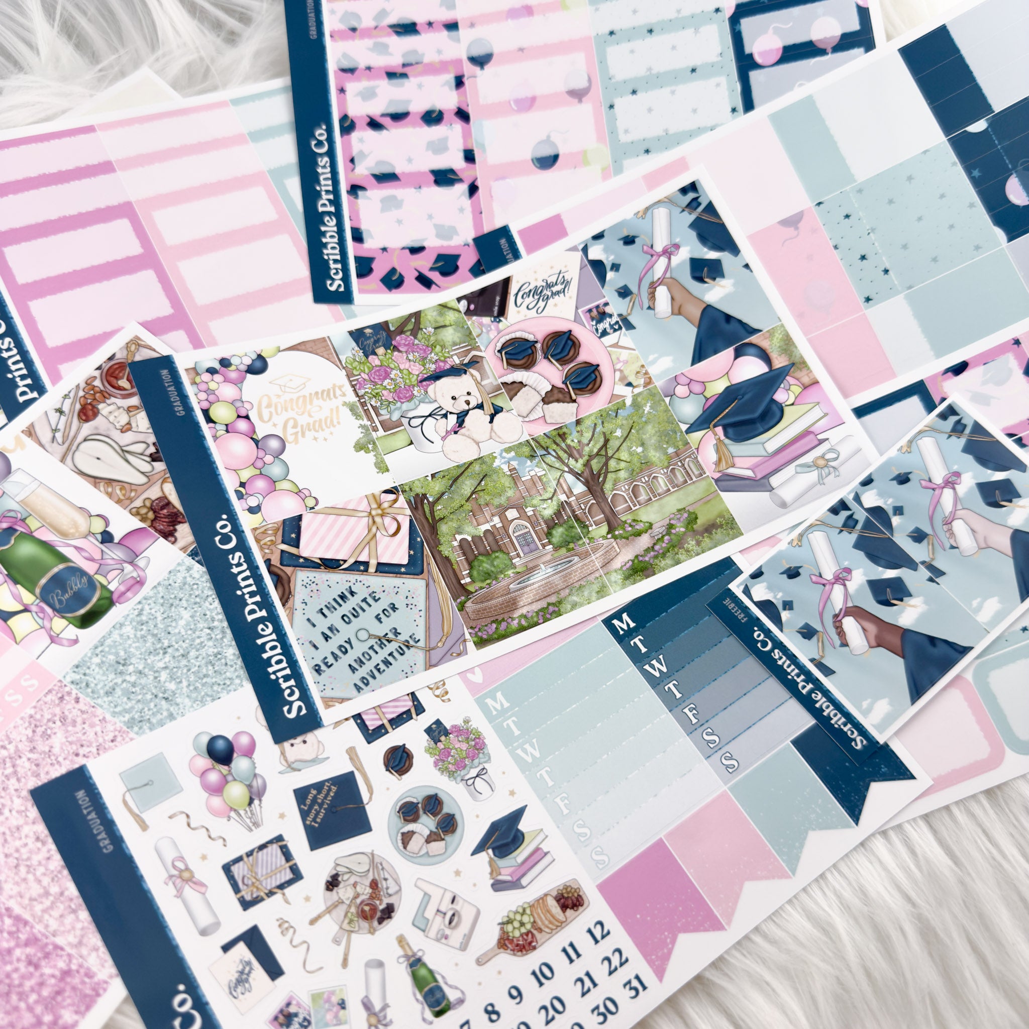 Graduation – Glossy Weekly Planner Kit