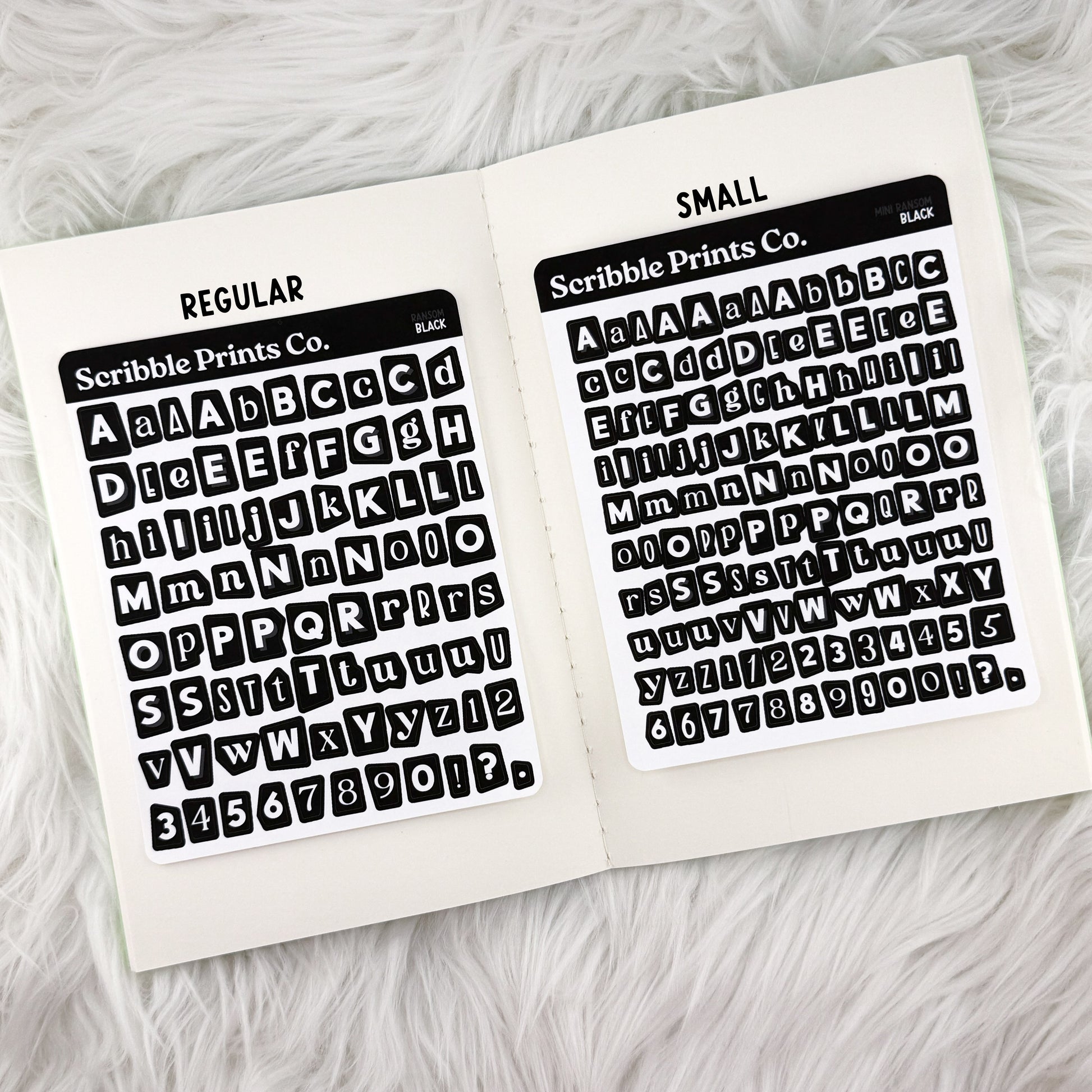 Ransom Letters // Matte Journal Stickers