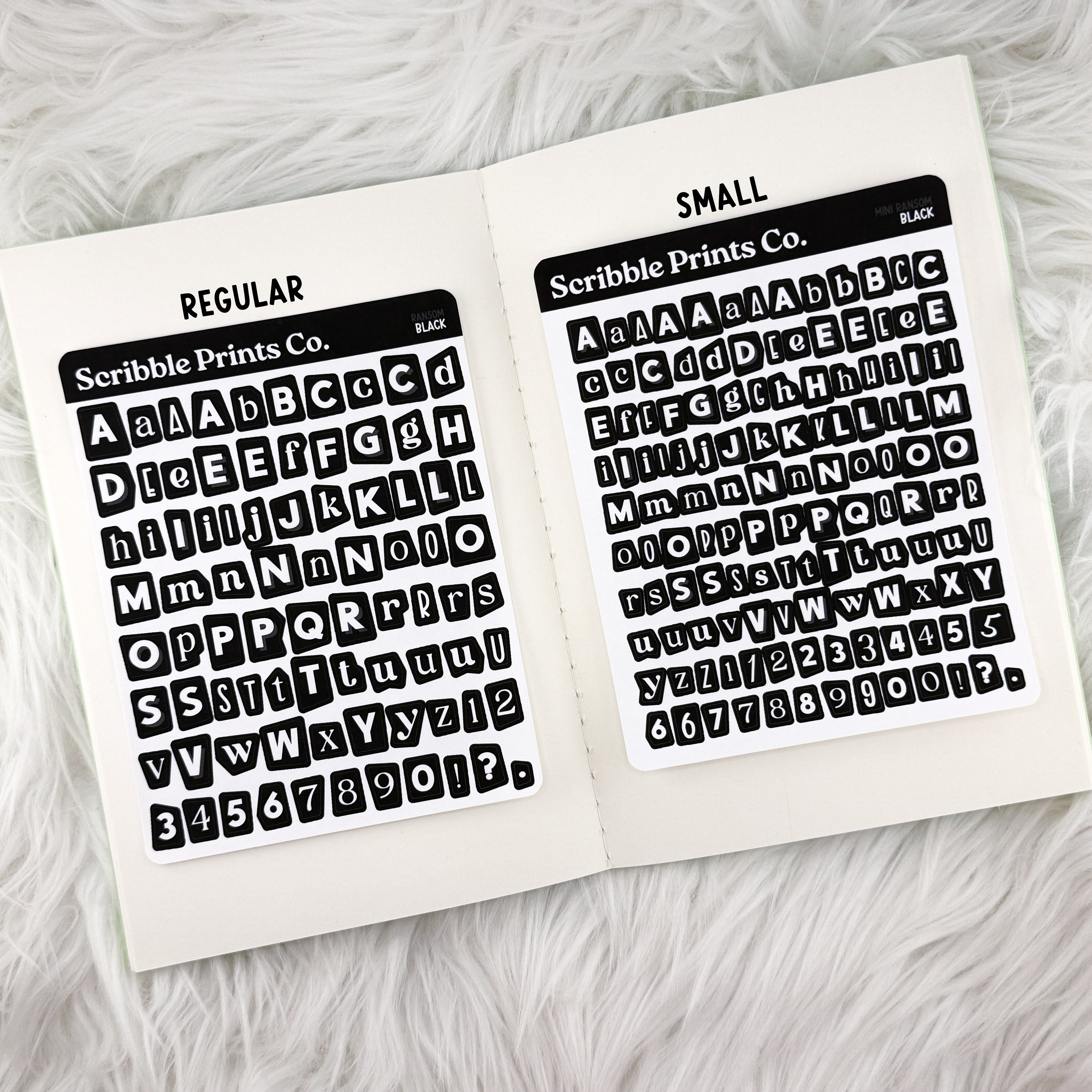 Ransom Letters // Matte Journal Stickers