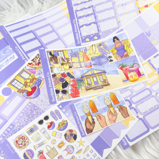 Beach Picnic – Glossy Weekly Planner Kit