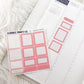 Classic Rainbow Stickers for Hobonichi Cousin | Multicolor Functional Planner Stickers