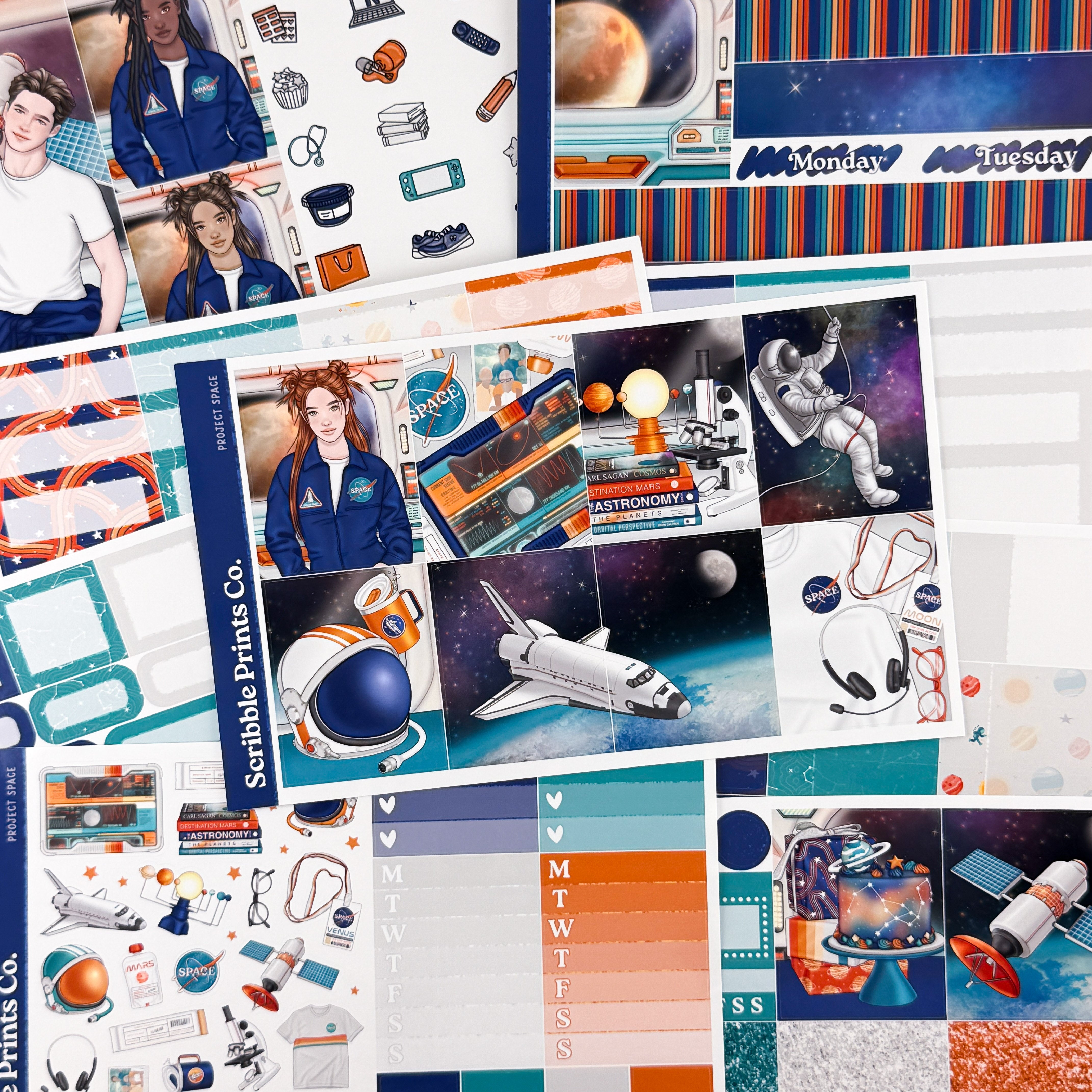 Project Space – Glossy Weekly Planner Kit