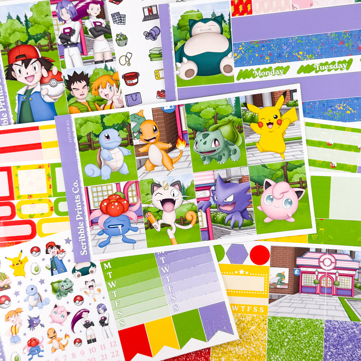 Catch Em All Weekly Planner Kit