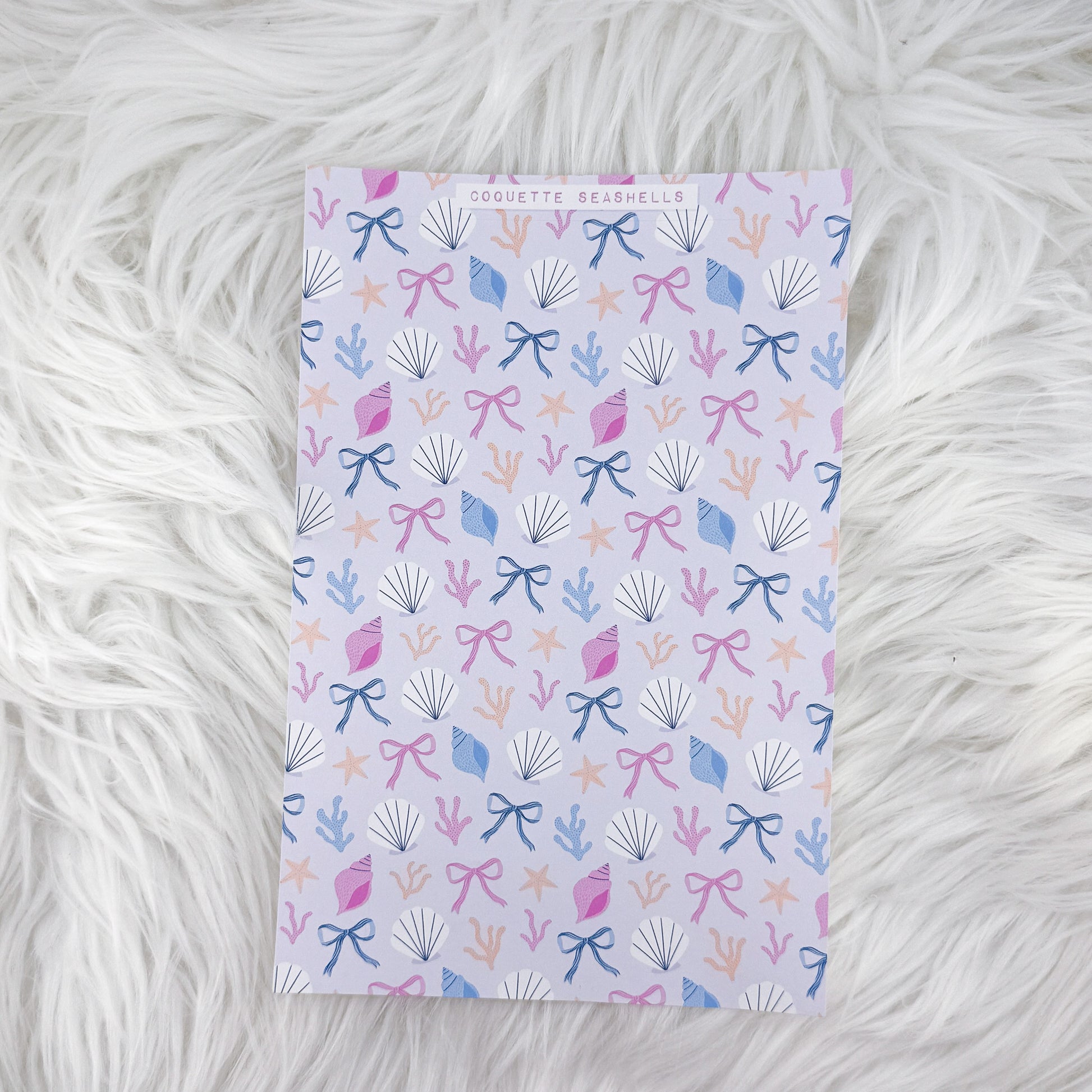 Coquette Seashells - A5 Matte Sticker Paper