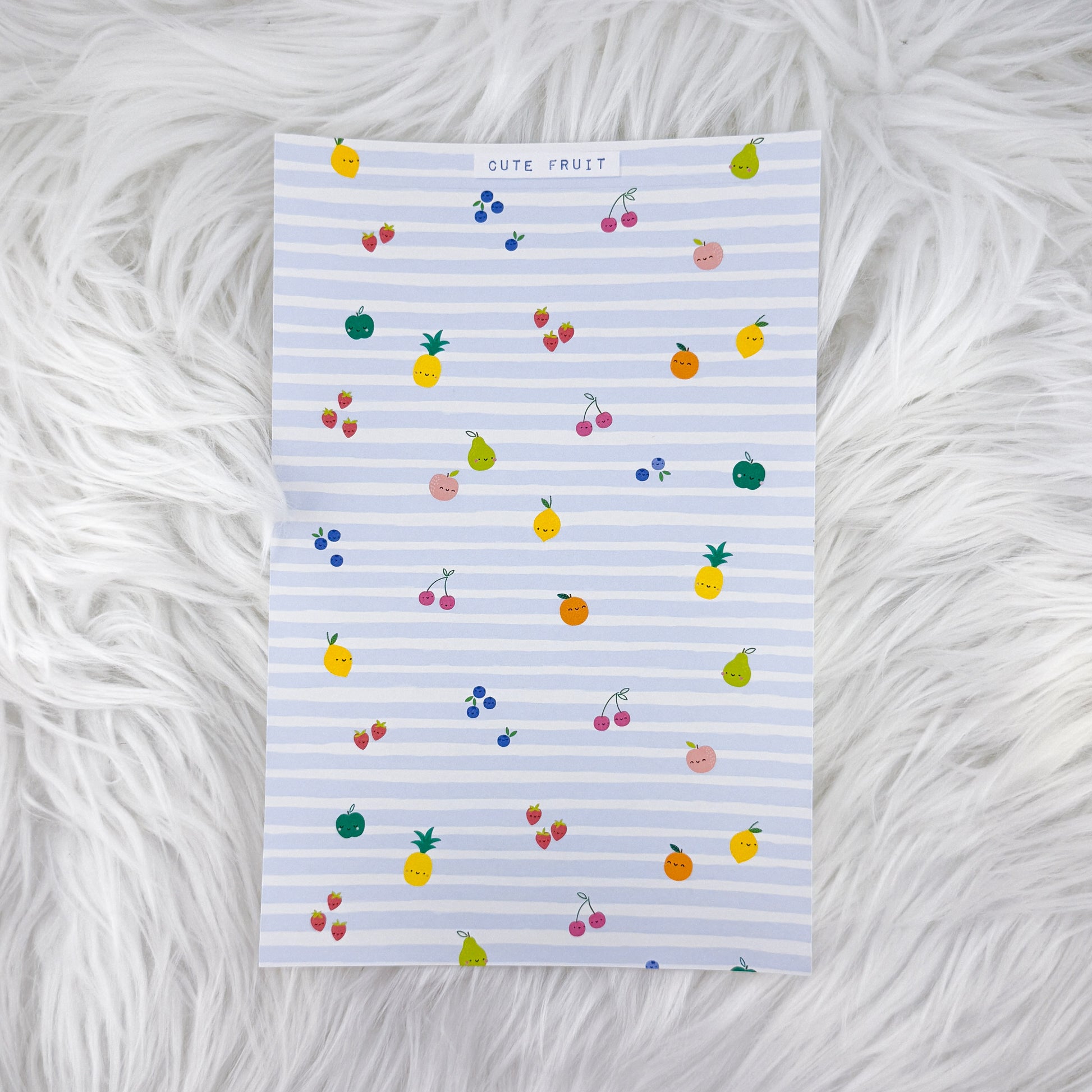 Cute Fruit - A5 Matte Sticker Paper
