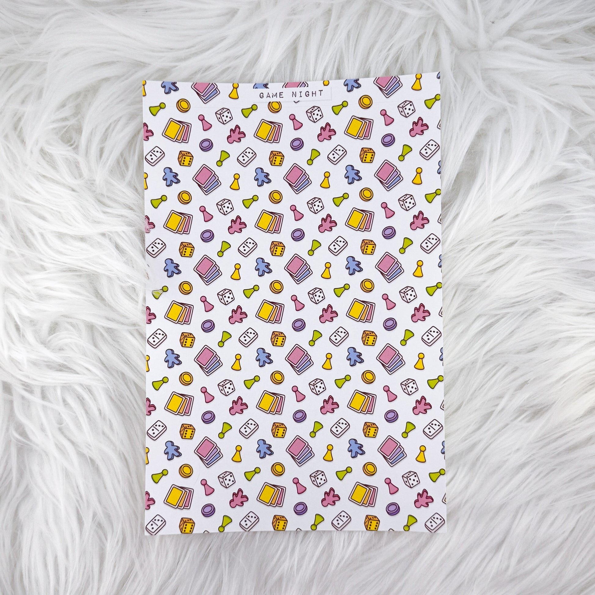 Game Night - A5 Matte Sticker Paper