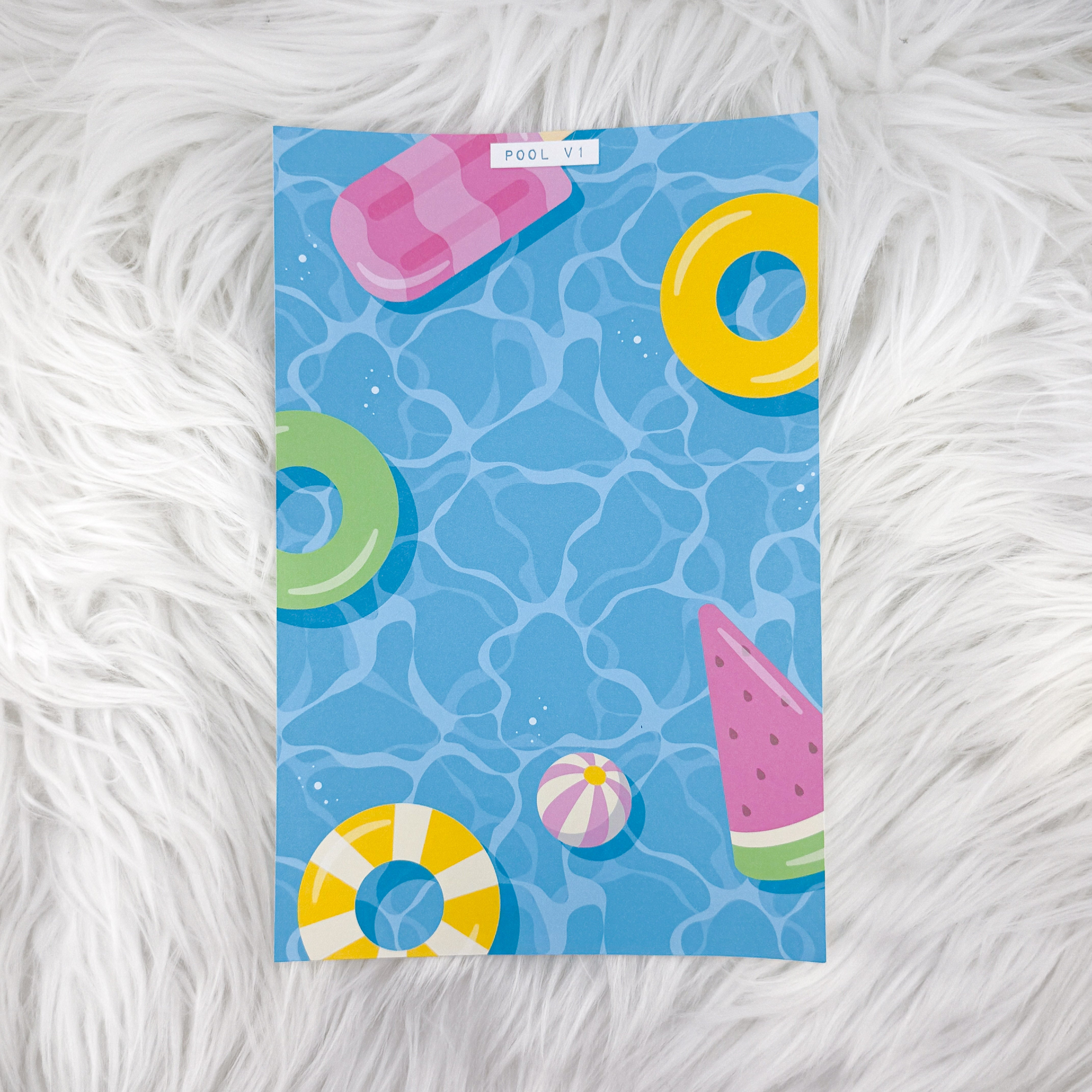 Pool V1 - A5 Matte Sticker Paper
