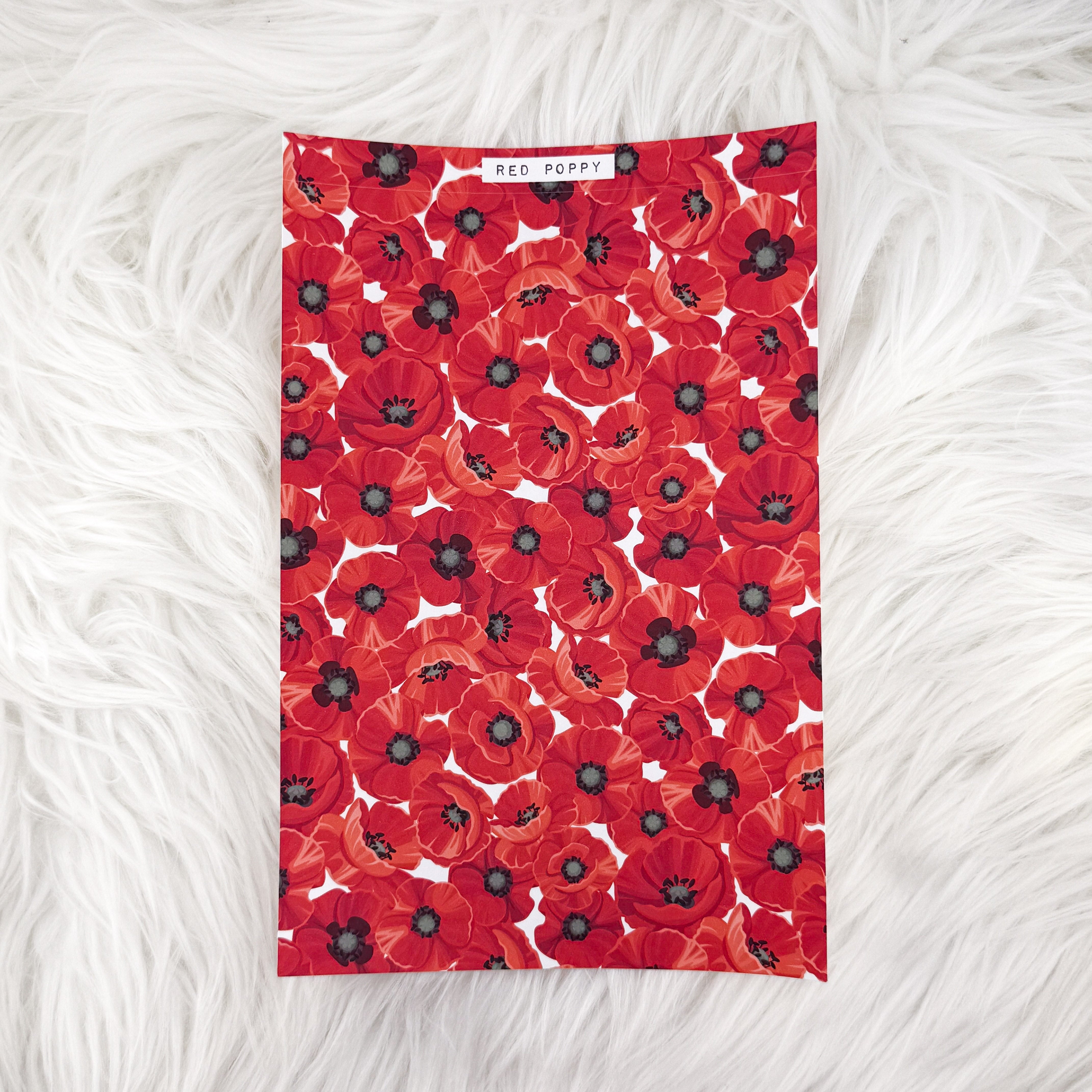 Red Poppy - A5 Matte Sticker Paper