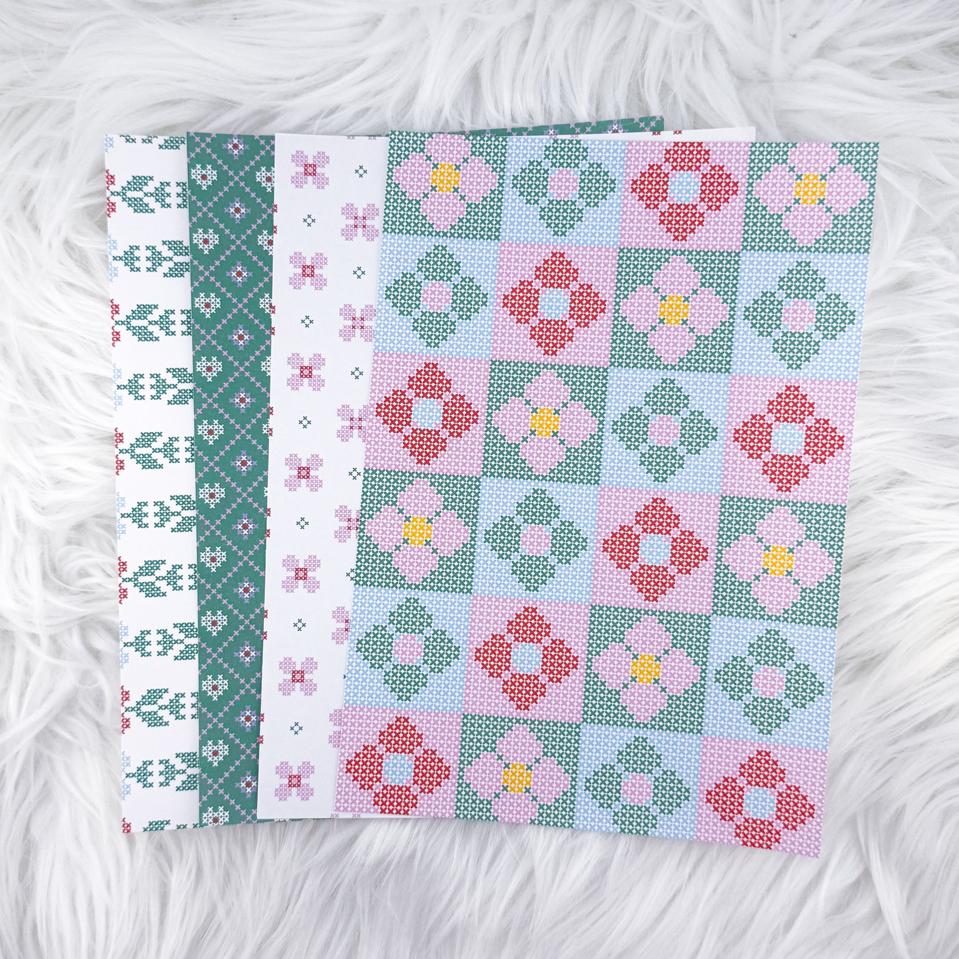 Stitch Bloom V4 - A5 Matte Sticker Paper (Set of 4)