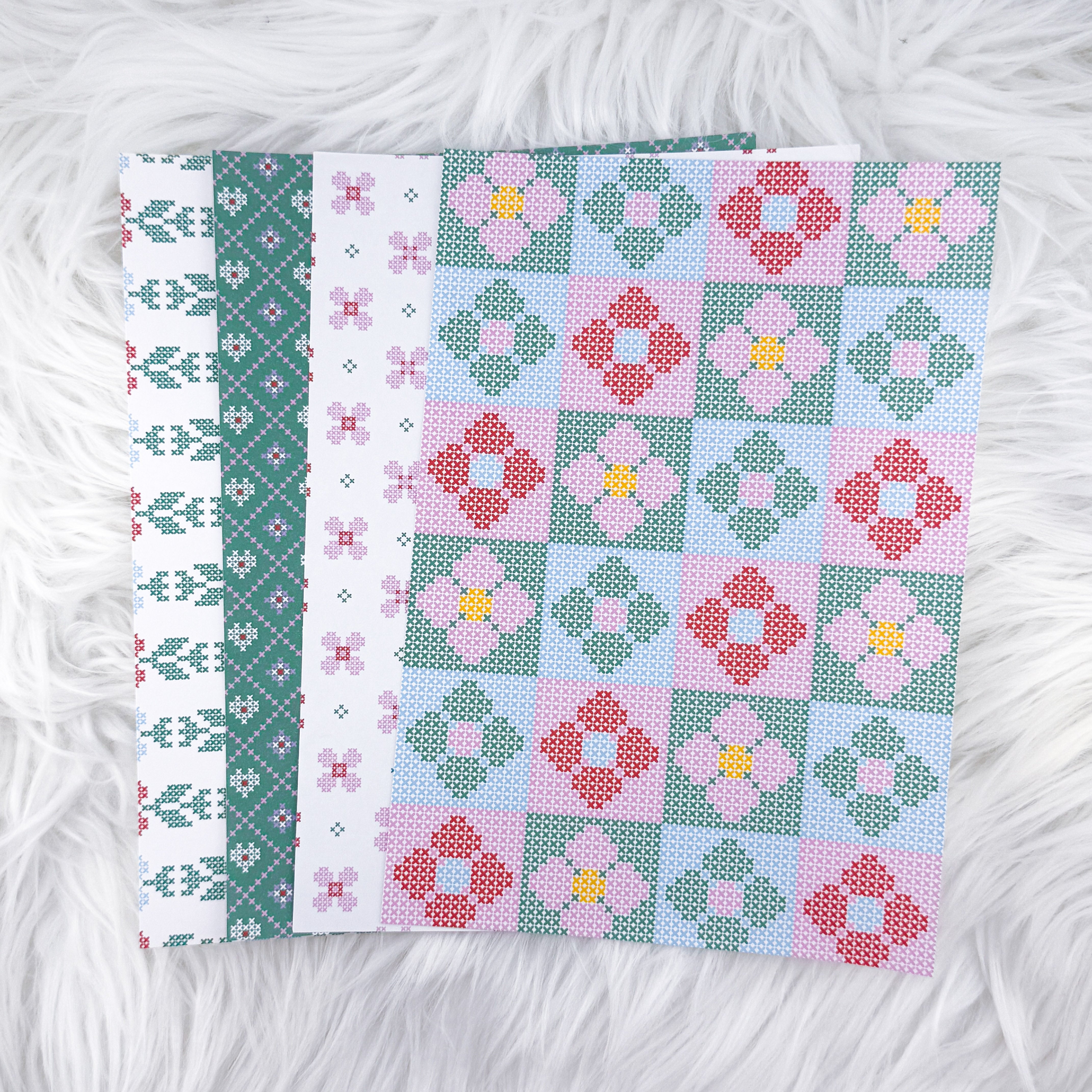 Stitch Bloom V4 - A5 Matte Sticker Paper (Set of 4)