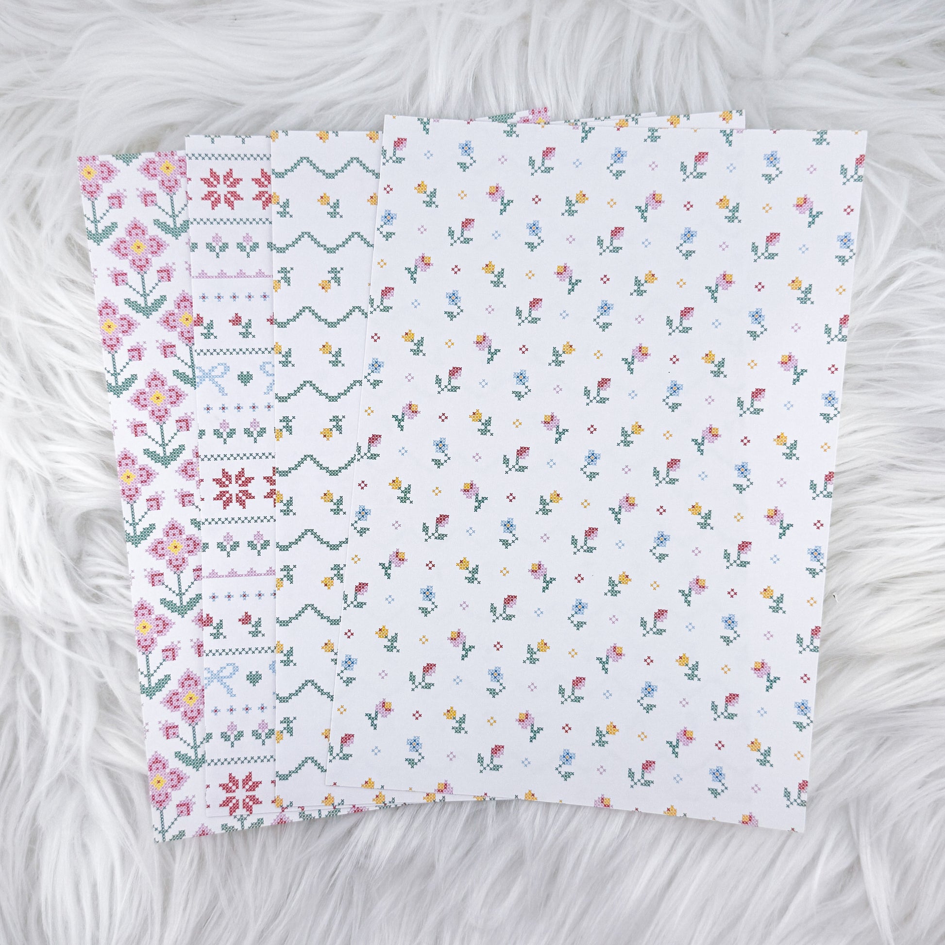 Stitch Bloom V2 - A5 Matte Sticker Paper (Set of 4)
