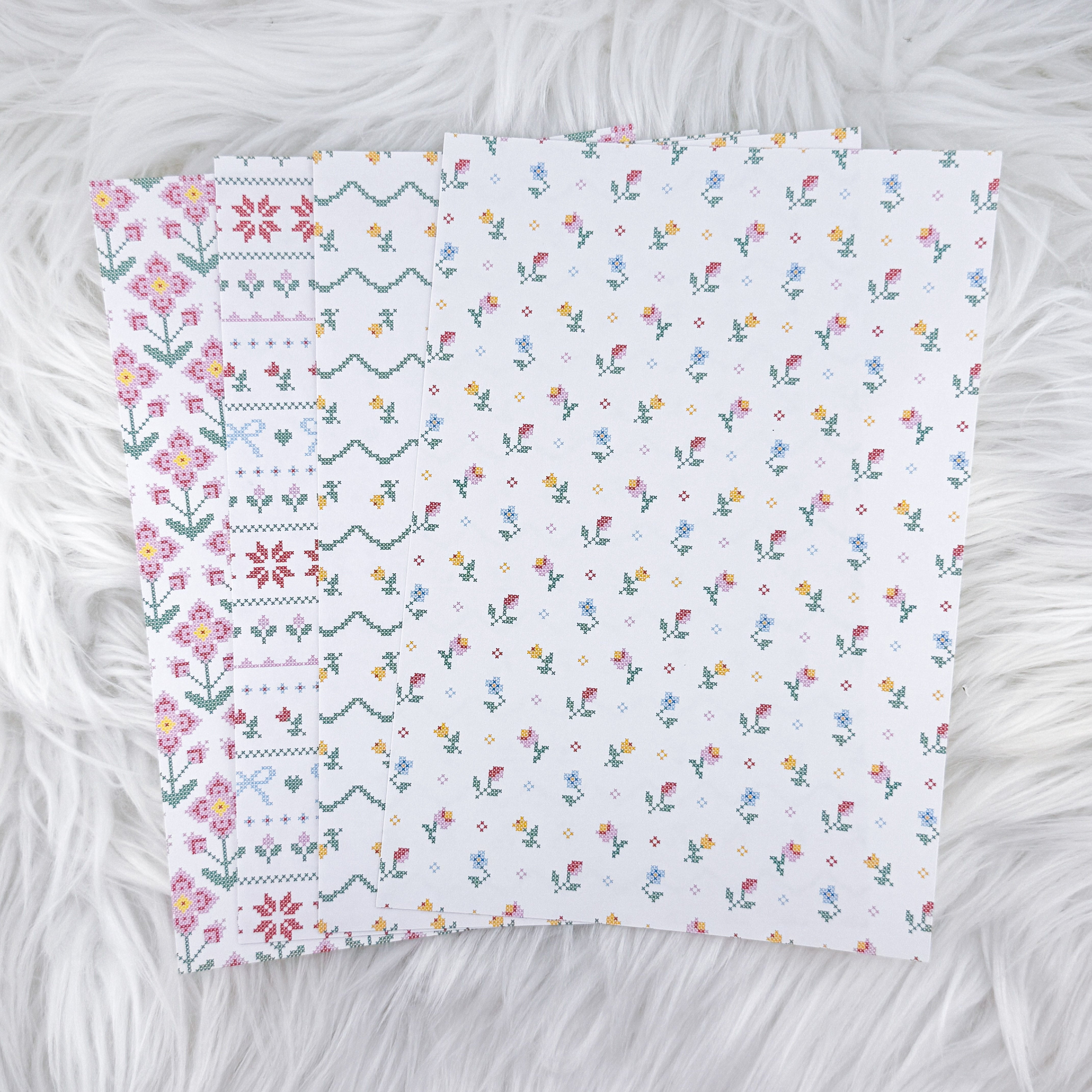 Stitch Bloom V2 - A5 Matte Sticker Paper (Set of 4)