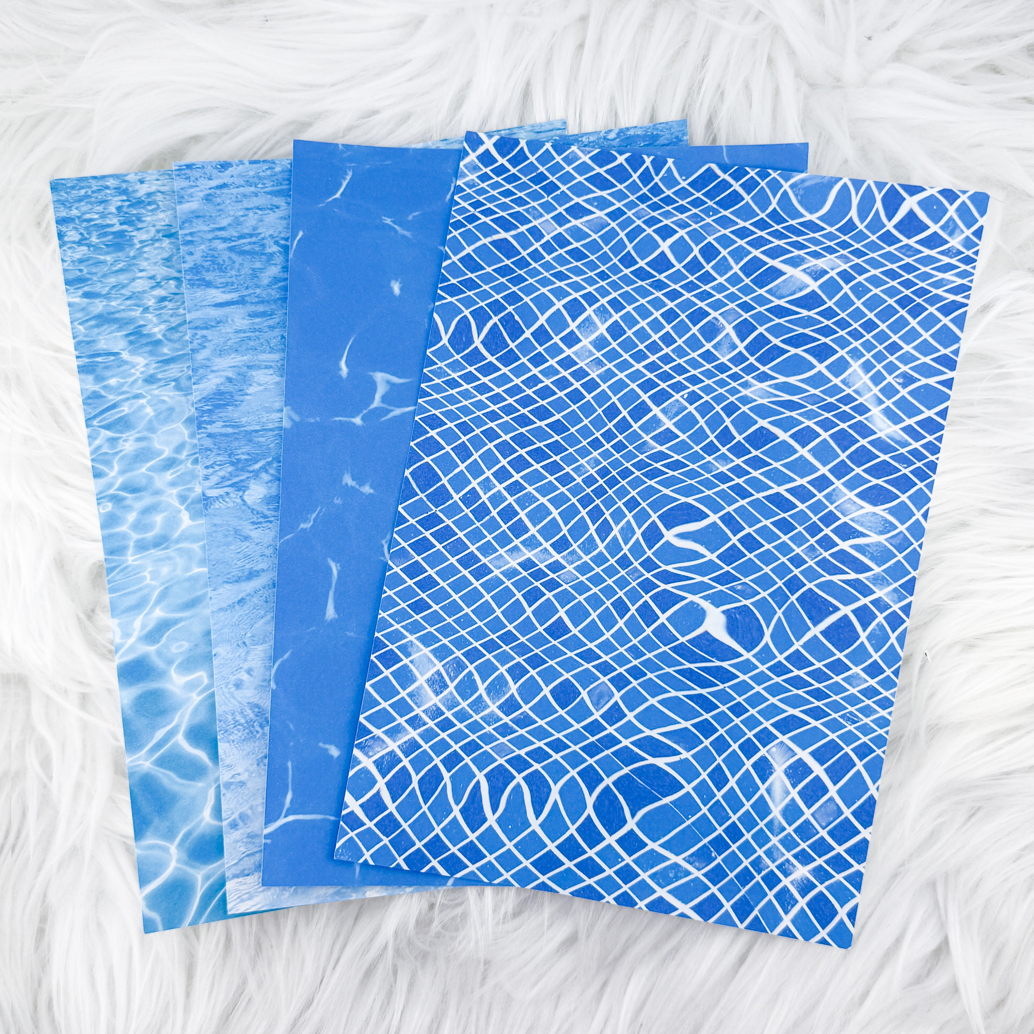 Pool Water - A5 Matte Sticker Paper (Set of 4)