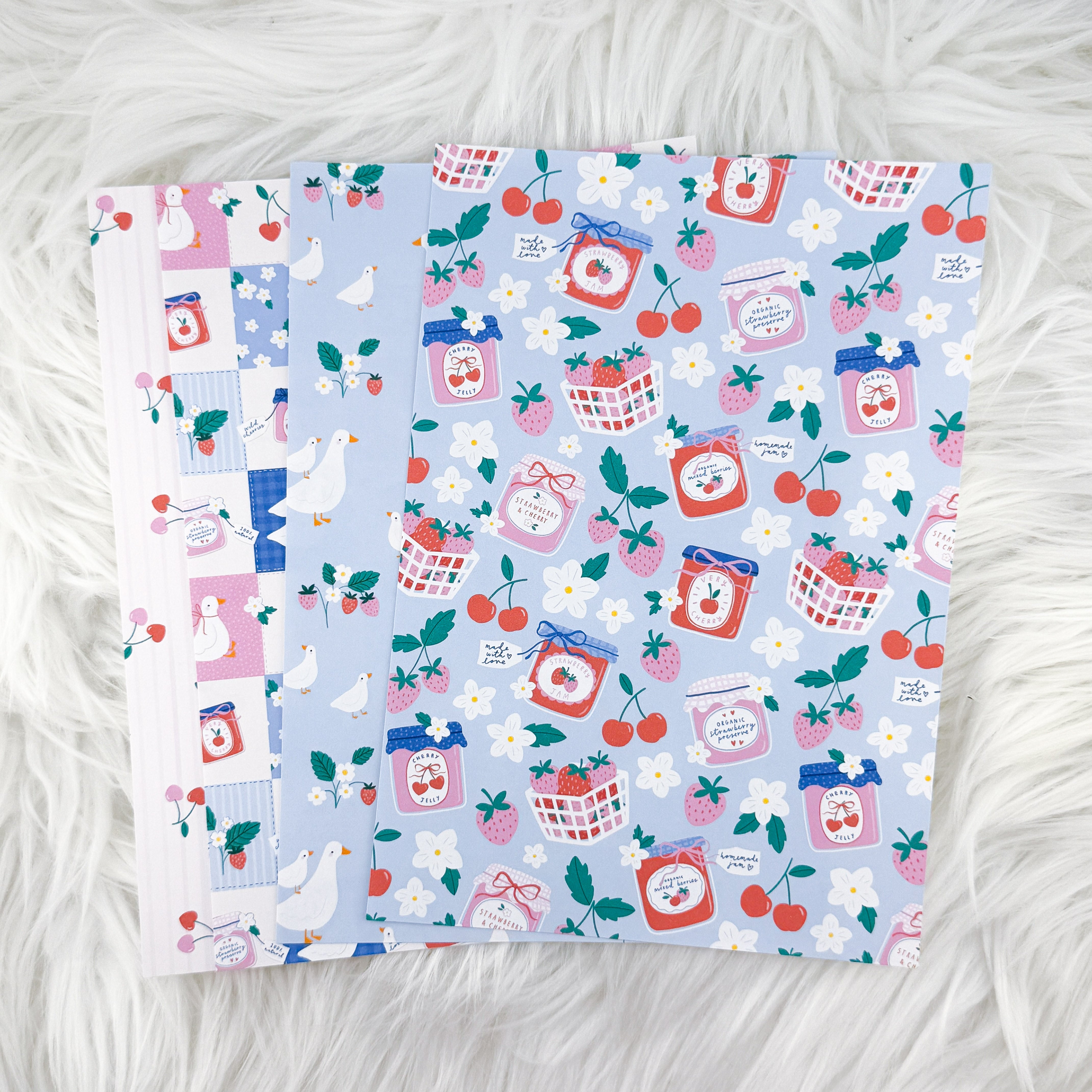 Fruity Farm - A5 Matte Sticker Paper (Set of 4)