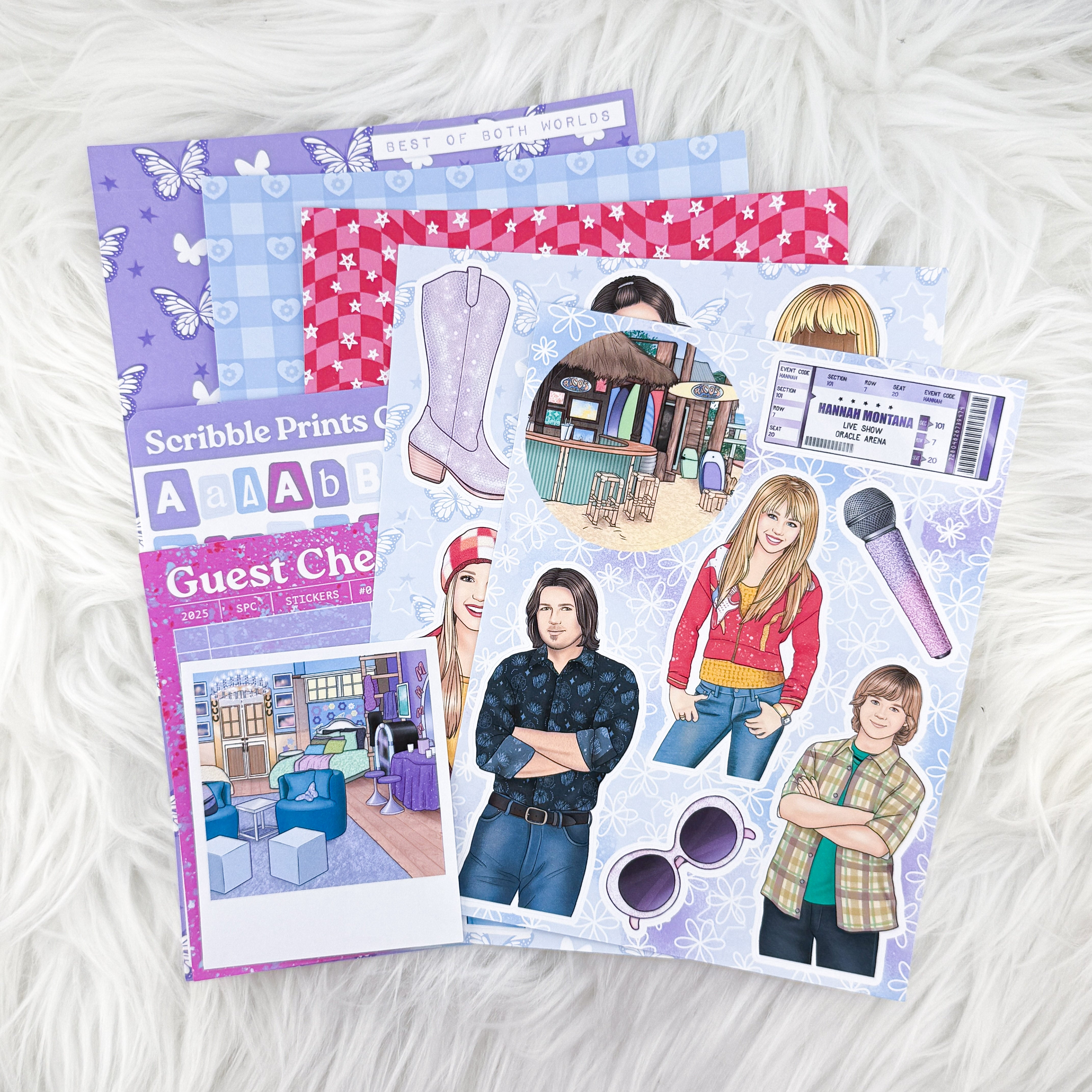 Best Of Both Worlds – Junk Journal Collage Kit // Matte Sticker Collection