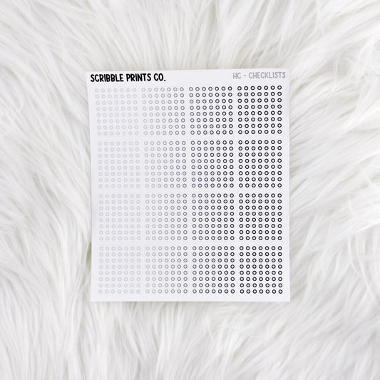 Checklists – Hobonichi Cousin Matte Stickers
