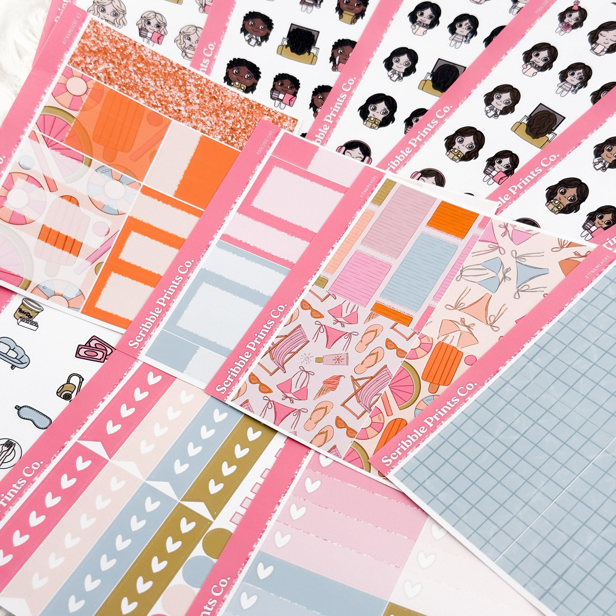 Poolside Chill – Glossy Weekly Kit Add-Ons