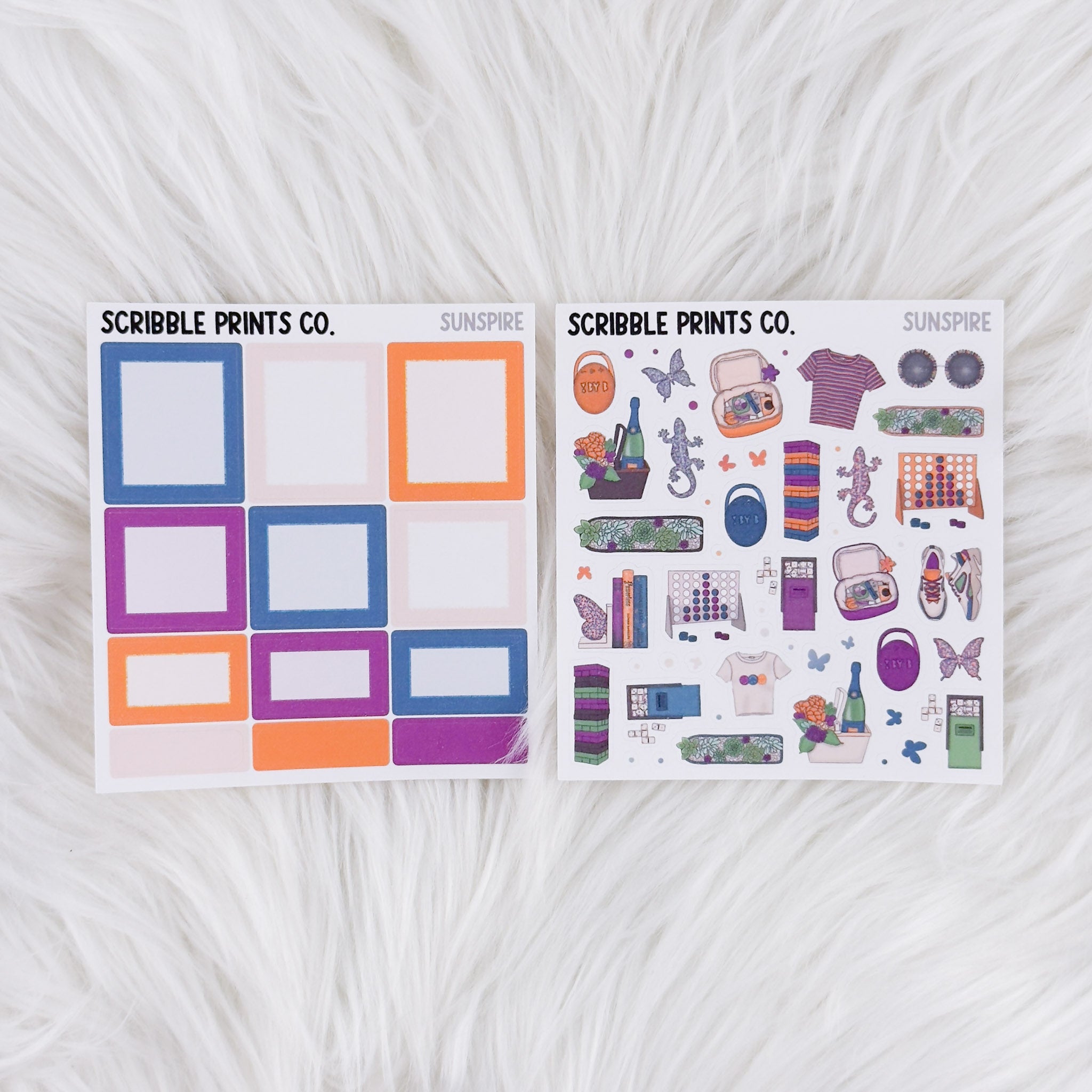 Sunspire – Matte Hobonichi Cousin Weekly Sticker Kit