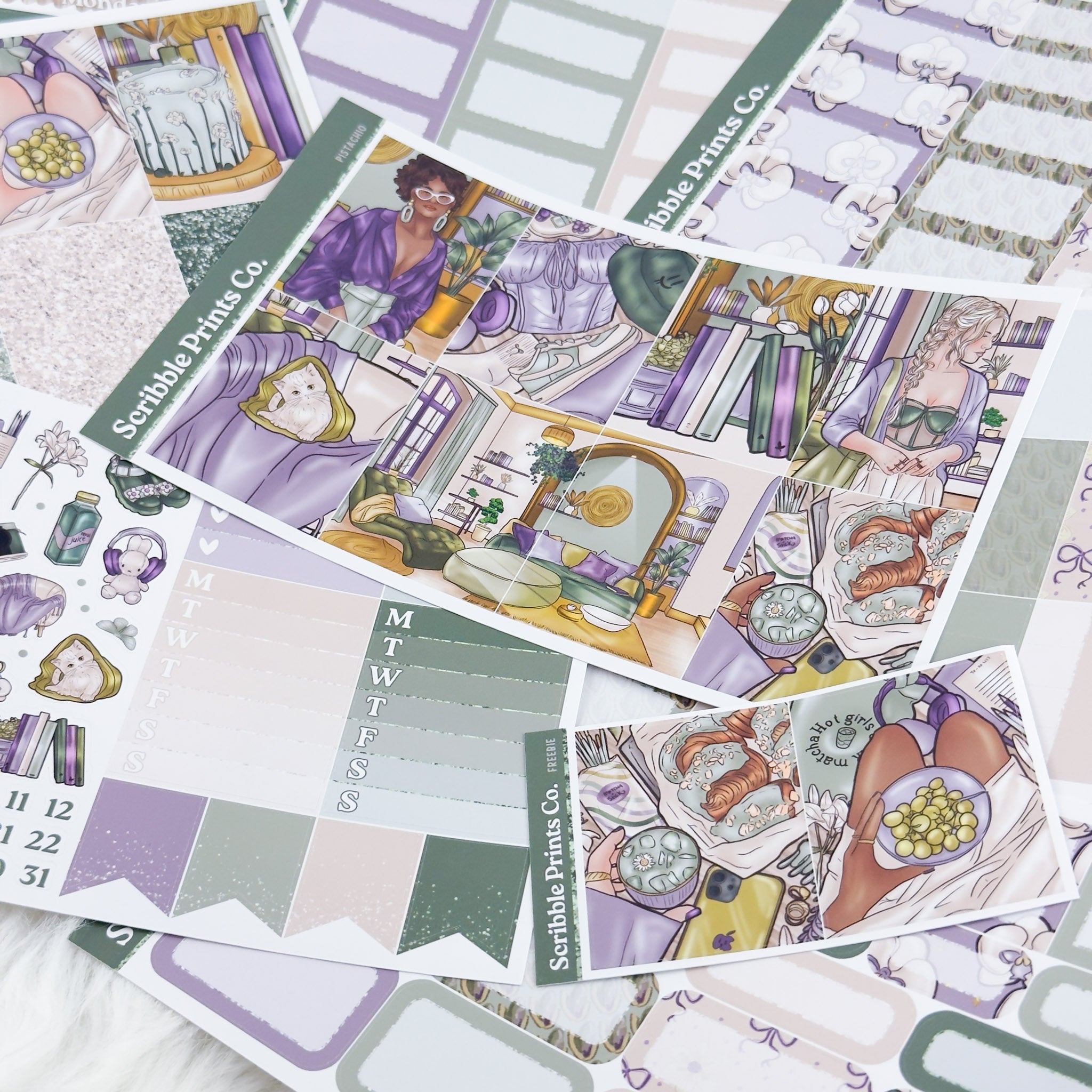 Pistachio – Glossy Weekly Planner Kit