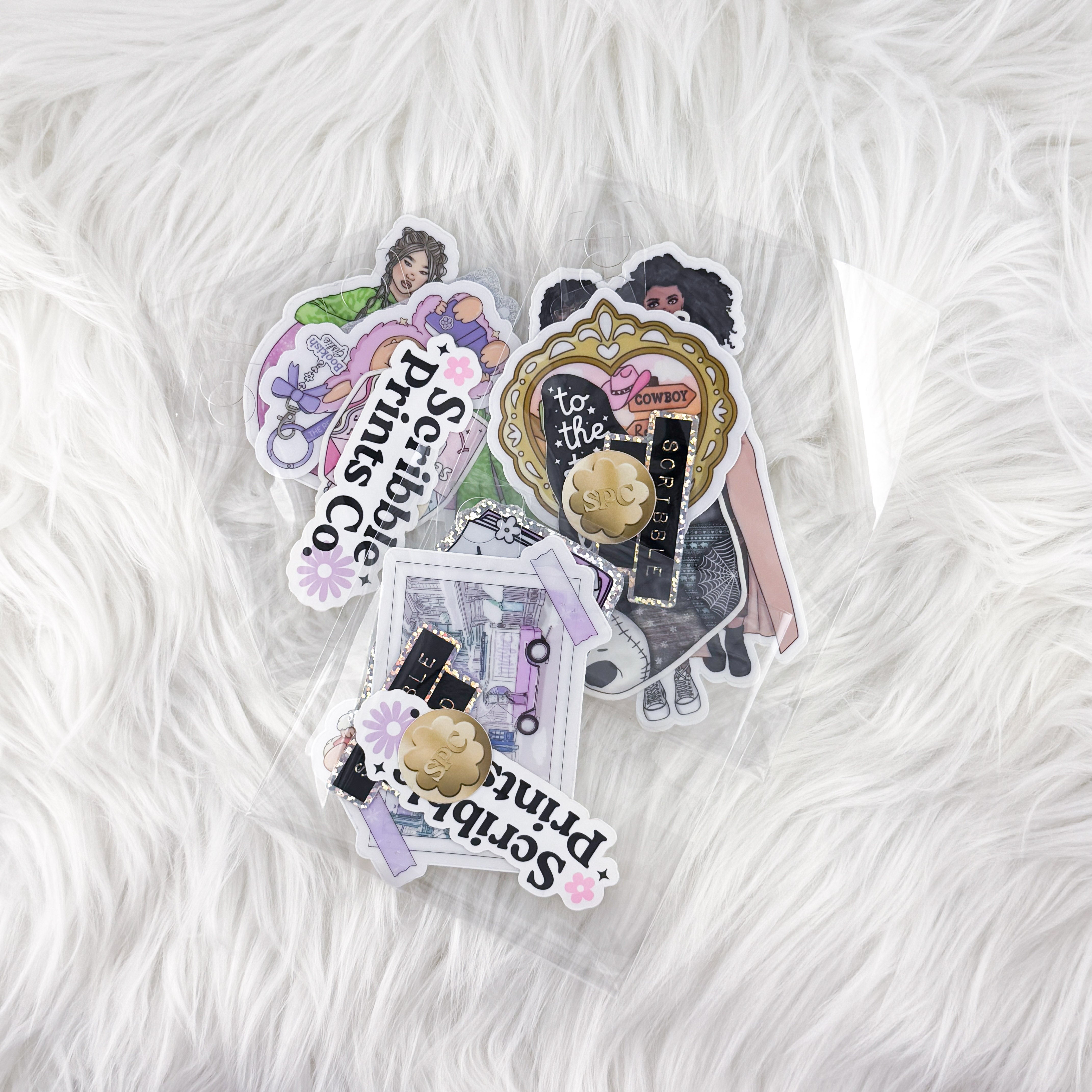 Vinyl Sticker Grab Bag // 5 Waterproof Stickers